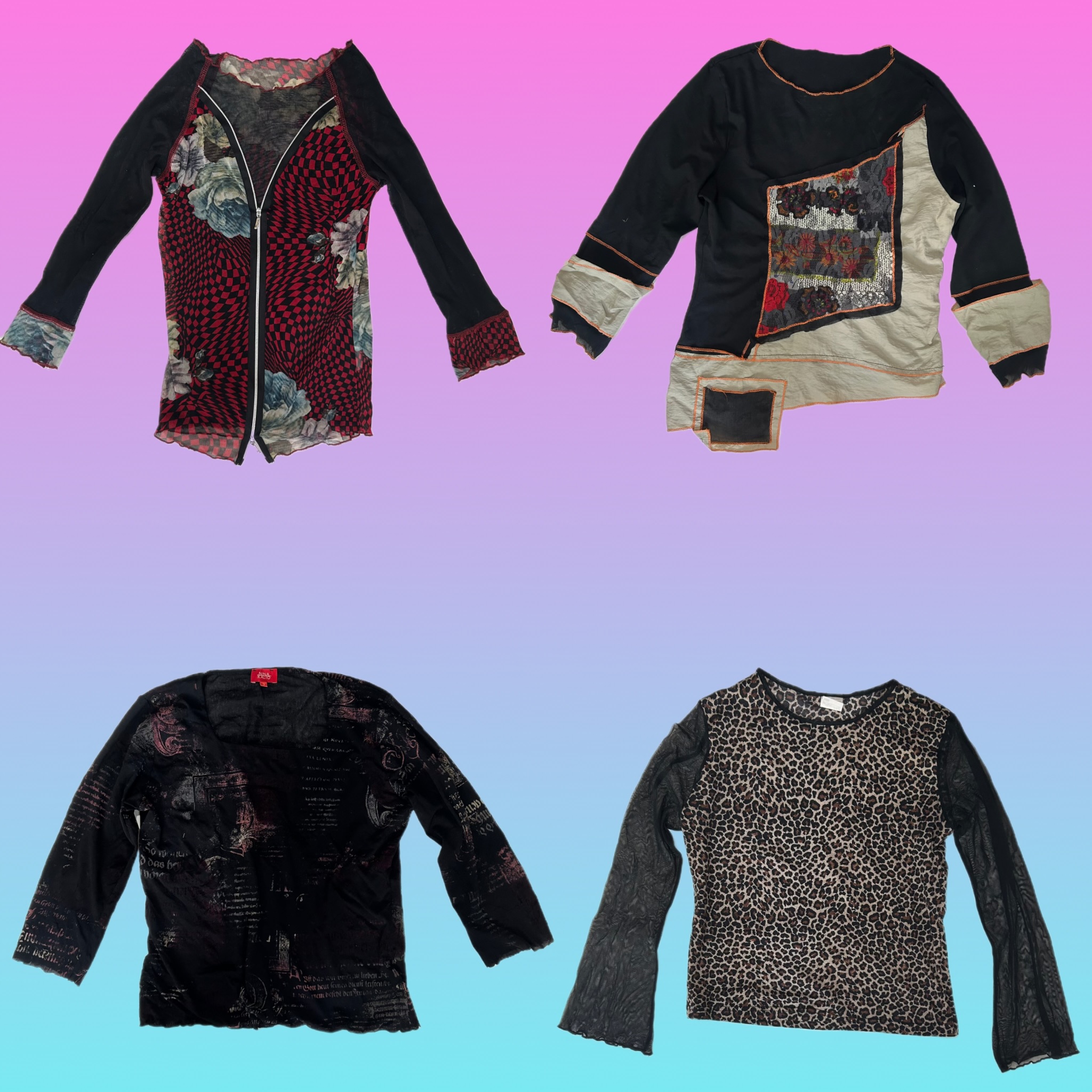 Trendy Printed & Patchwork Tops Collection(TT 221)