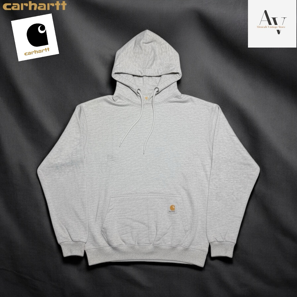 Capuche en polaire noire et grise style rework Carhartt