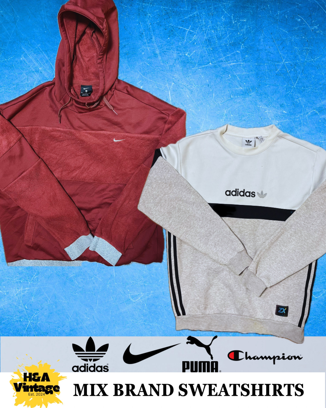 ブランドのスウェットシャツ Inc Nike Adidas