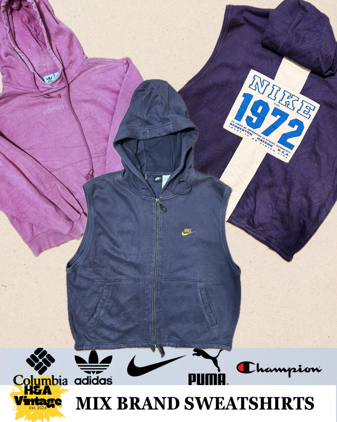 ブランデッドスウェットシャツ株式会社 ナイキ アディダス