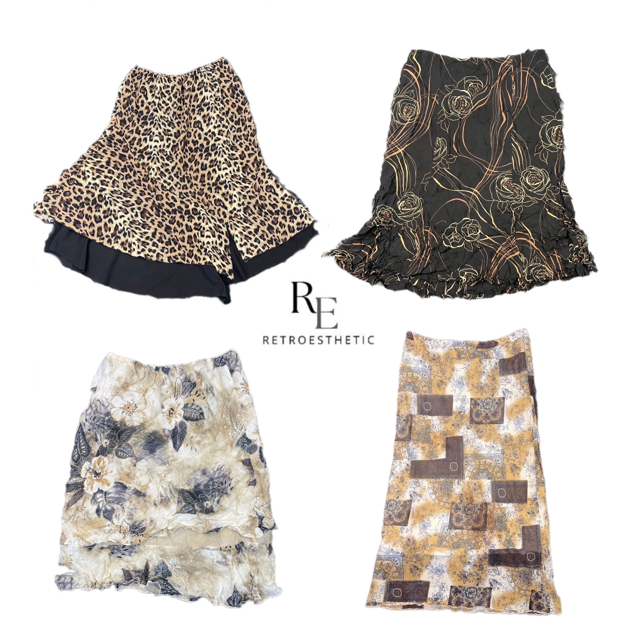 Y2Kアーシートーンポリスカート RE-2473