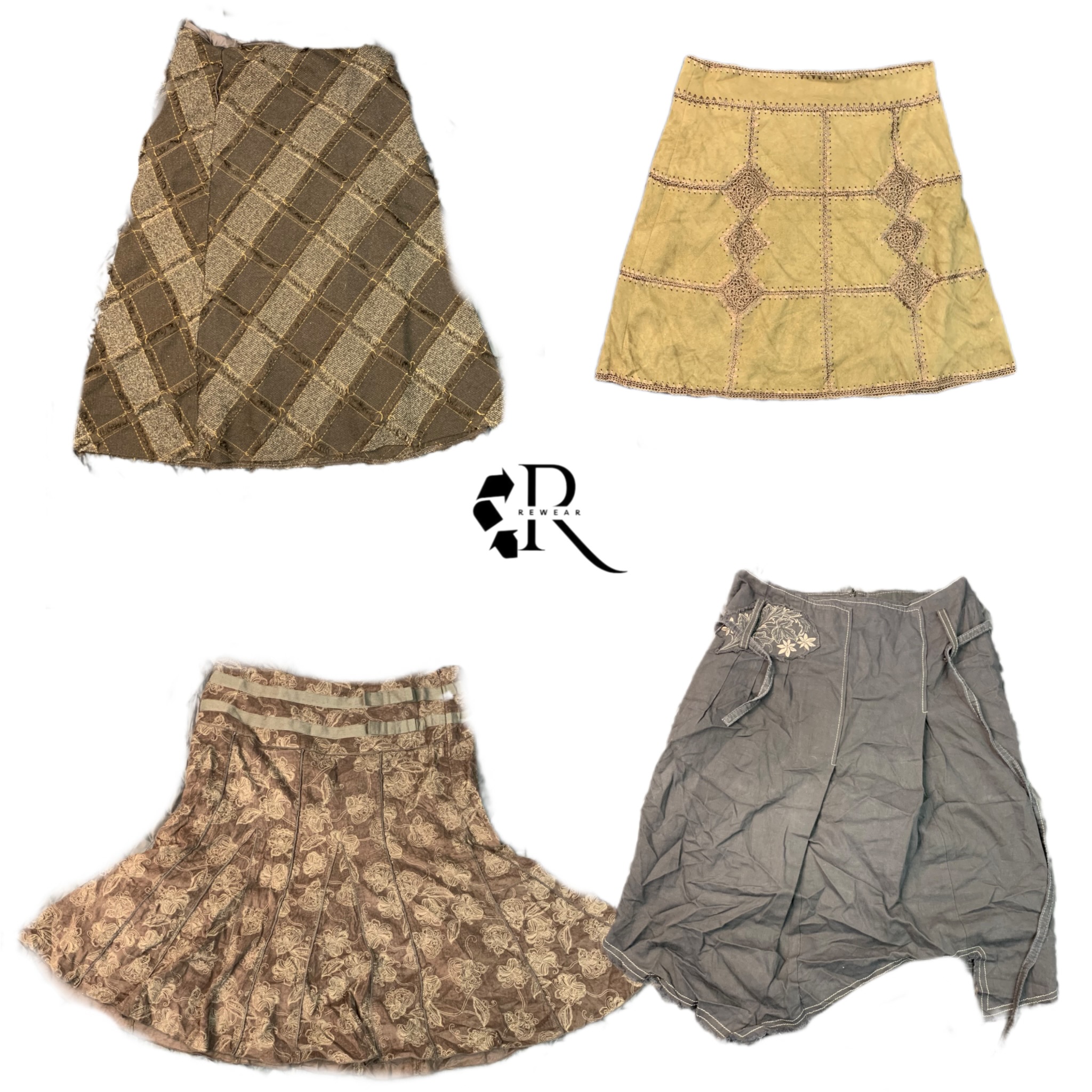 「Y2K IT Girl ユニークなロングスカート RW-1248」