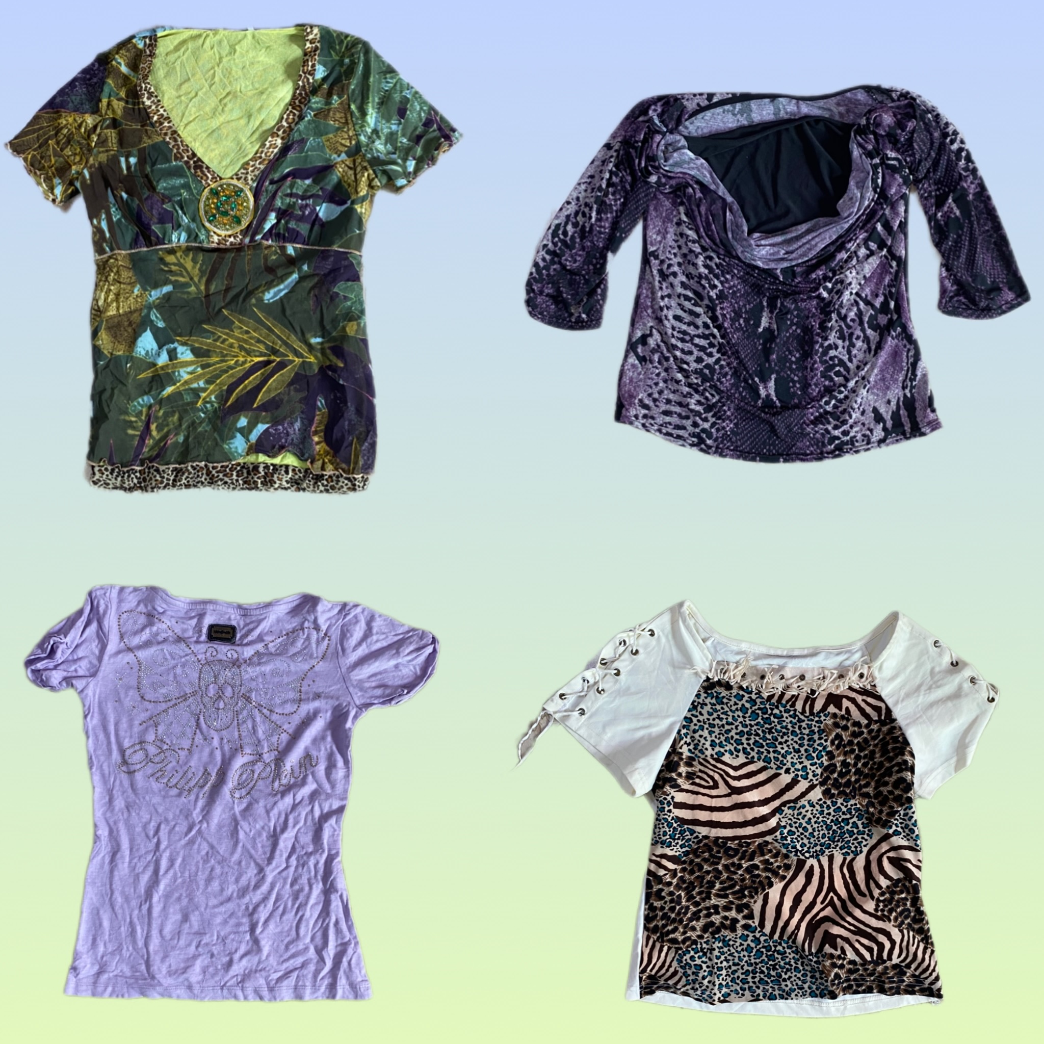 Y2K Grunge Tops (TS-1514)