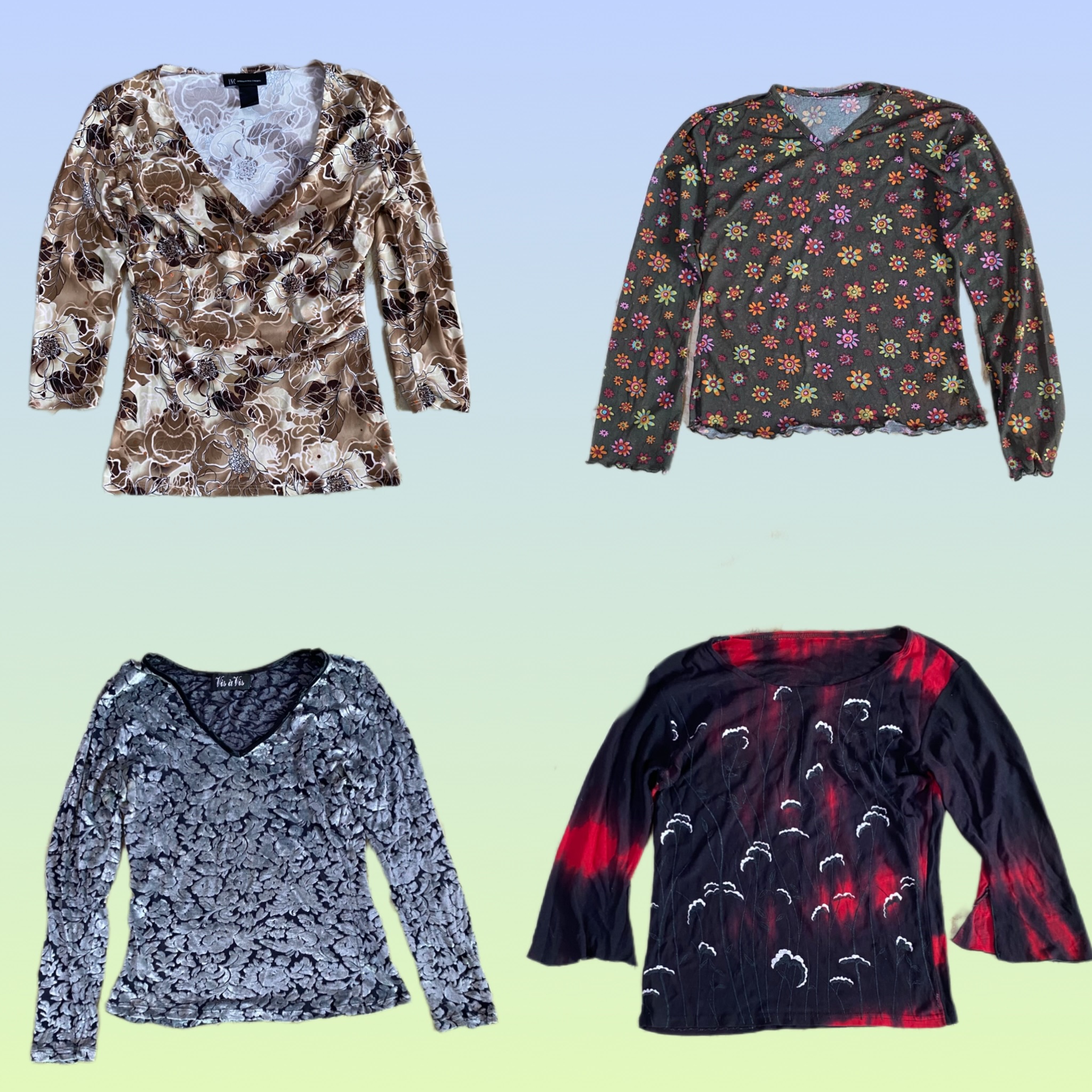 Y2K Grynge Full Sleeve Tops (TS-1515)