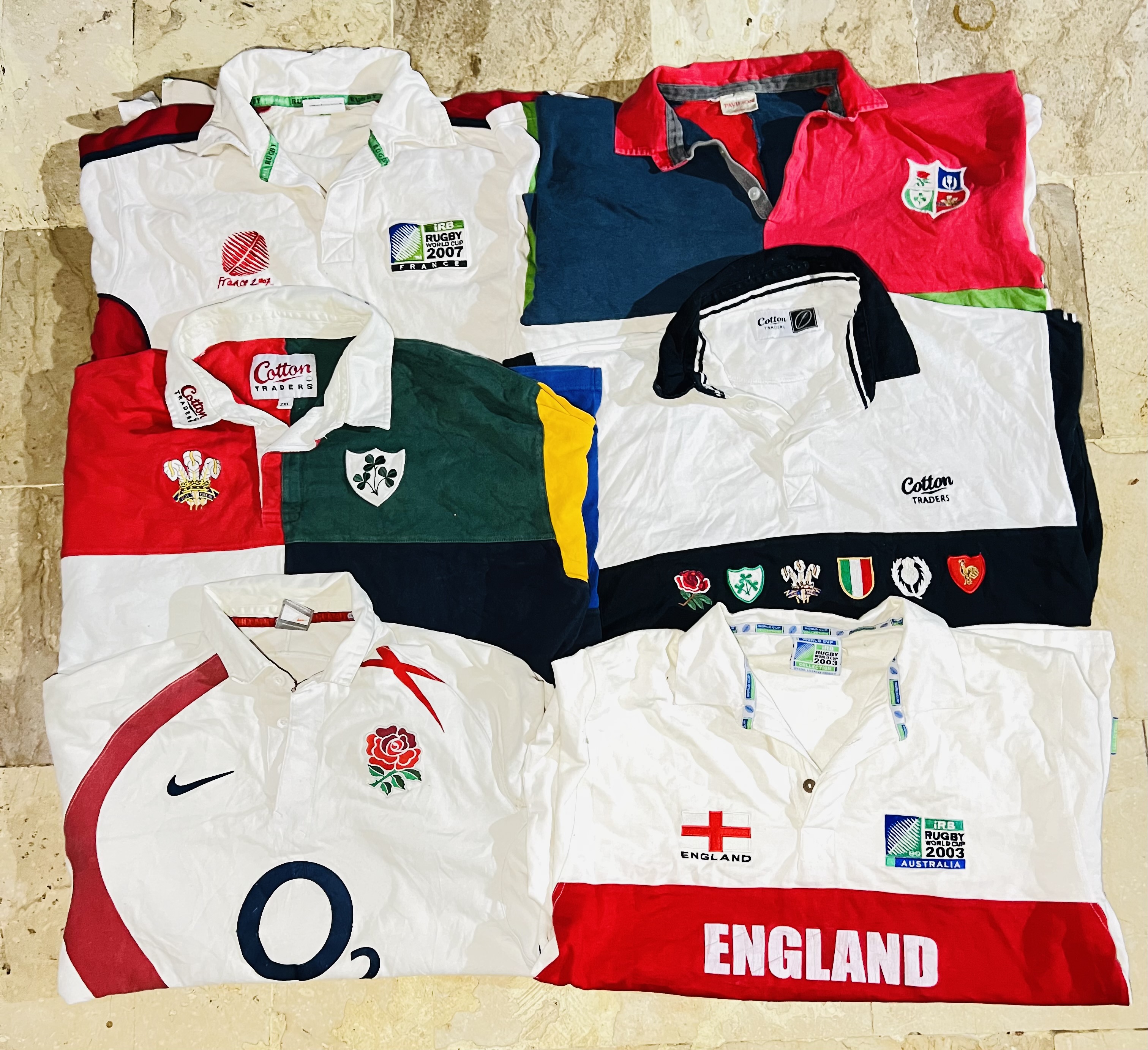 「ミックスビンテージクラブラグビーシャツ バンドル 80」