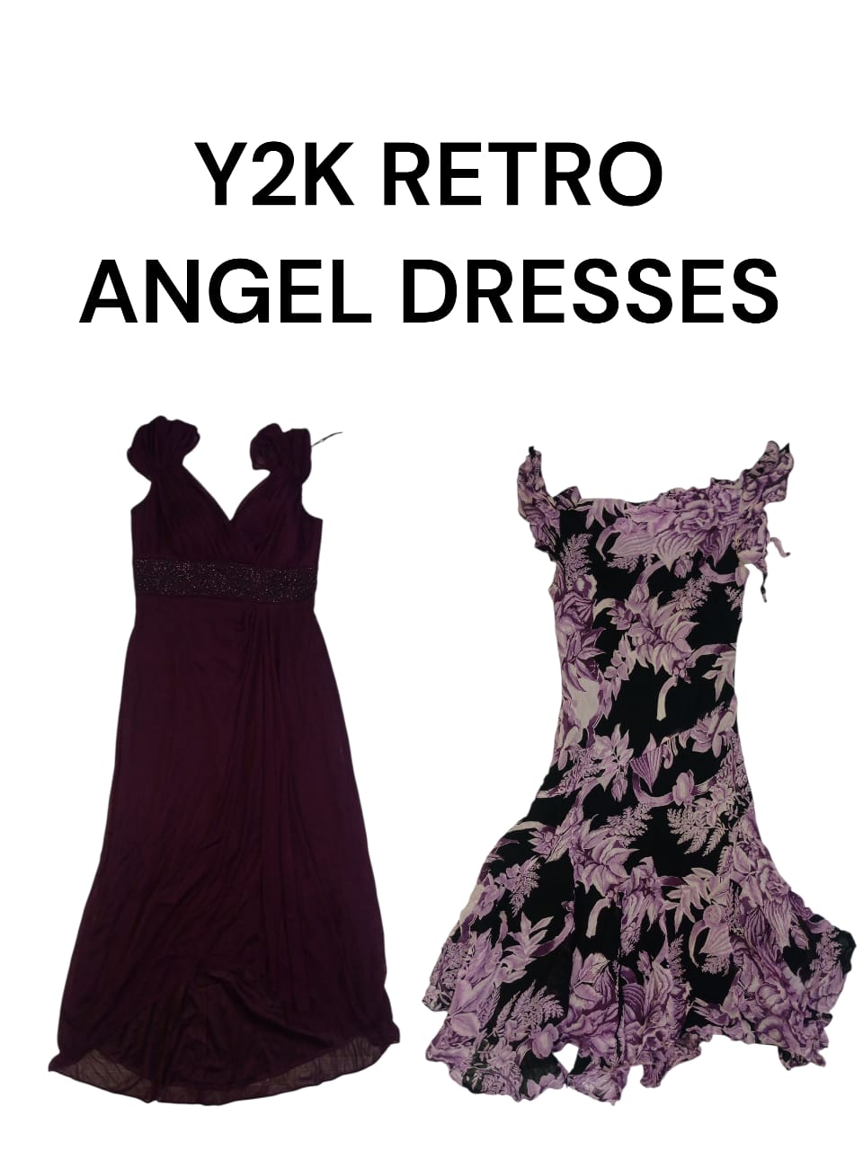 Y2K RETRO ANGEL DRESSES