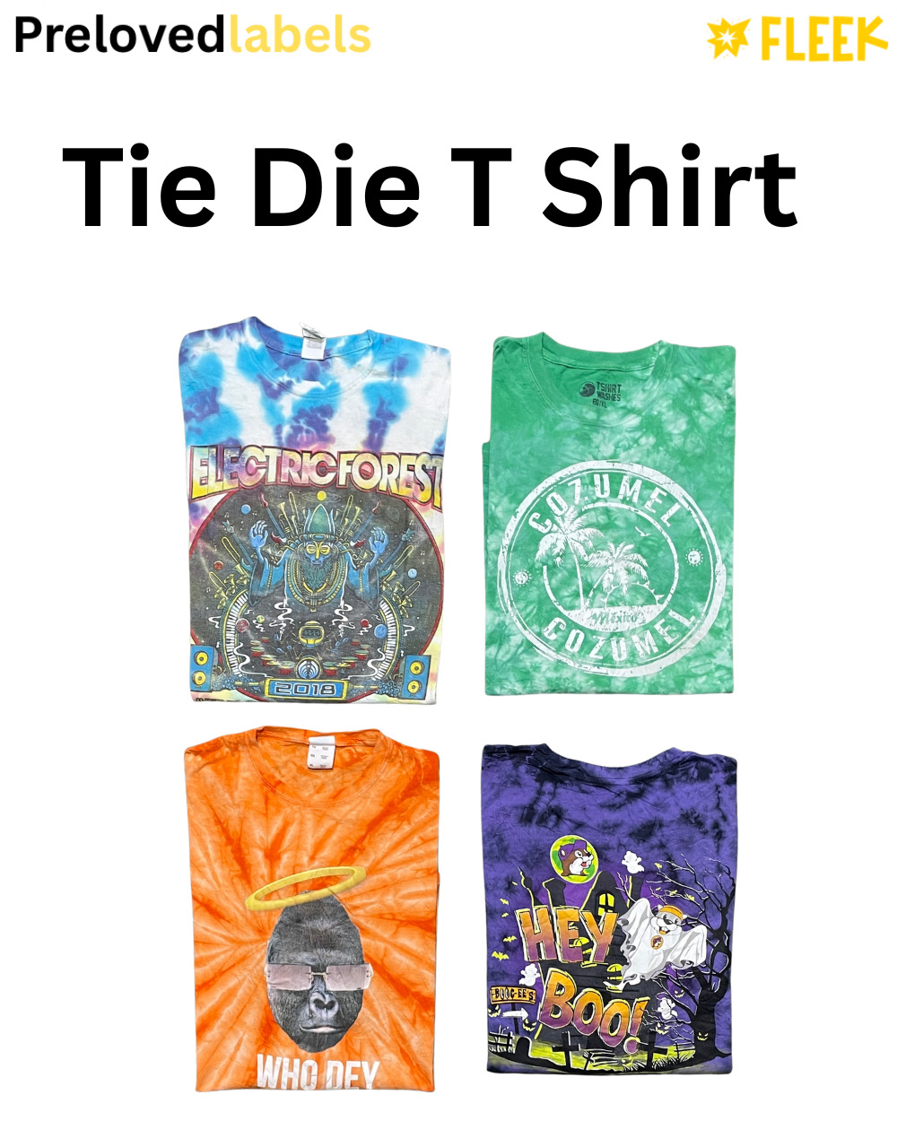 タイダイ T シャツ (Wcv: 1245)