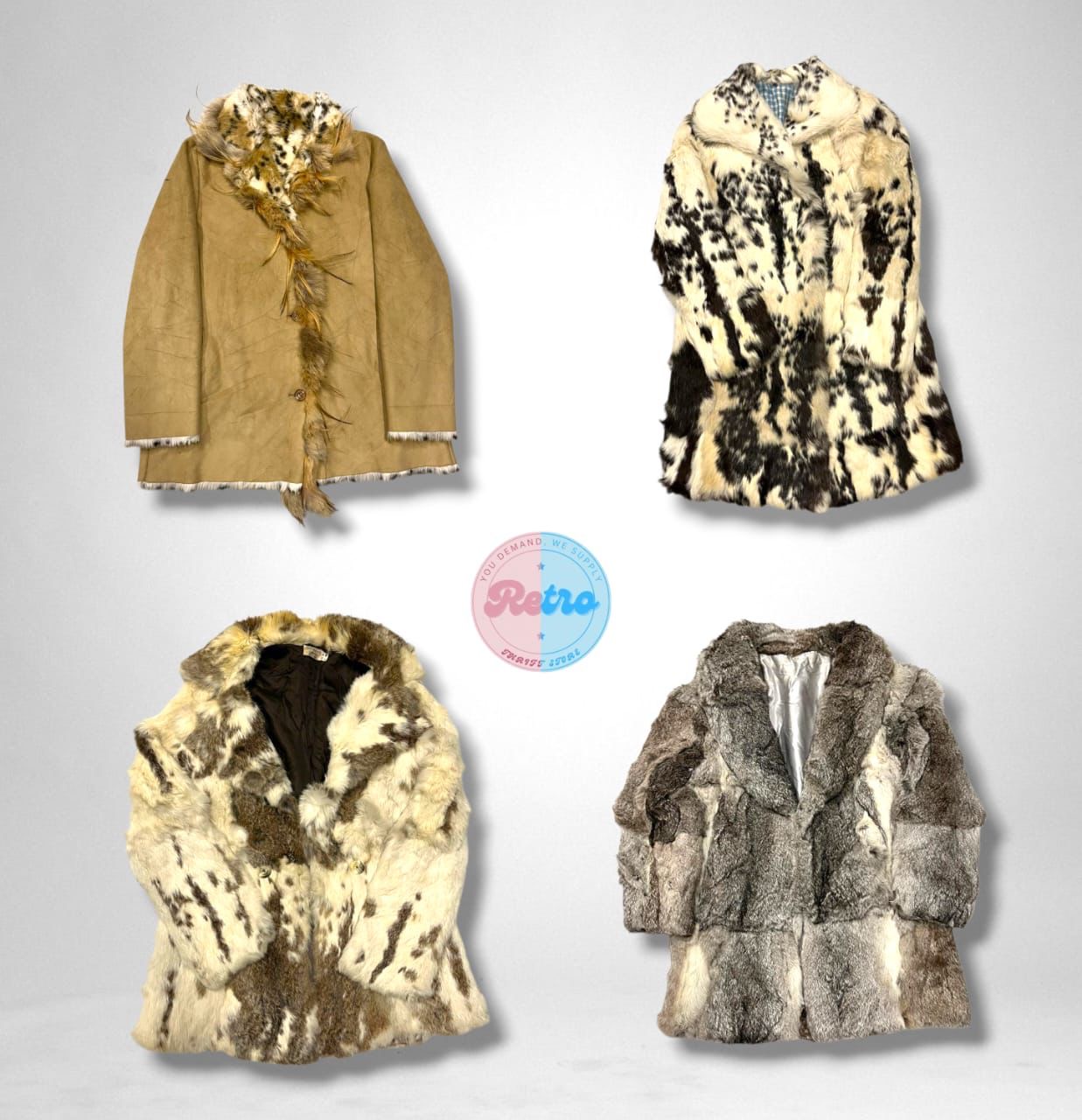 Mélange de manteau en vraie fourrure