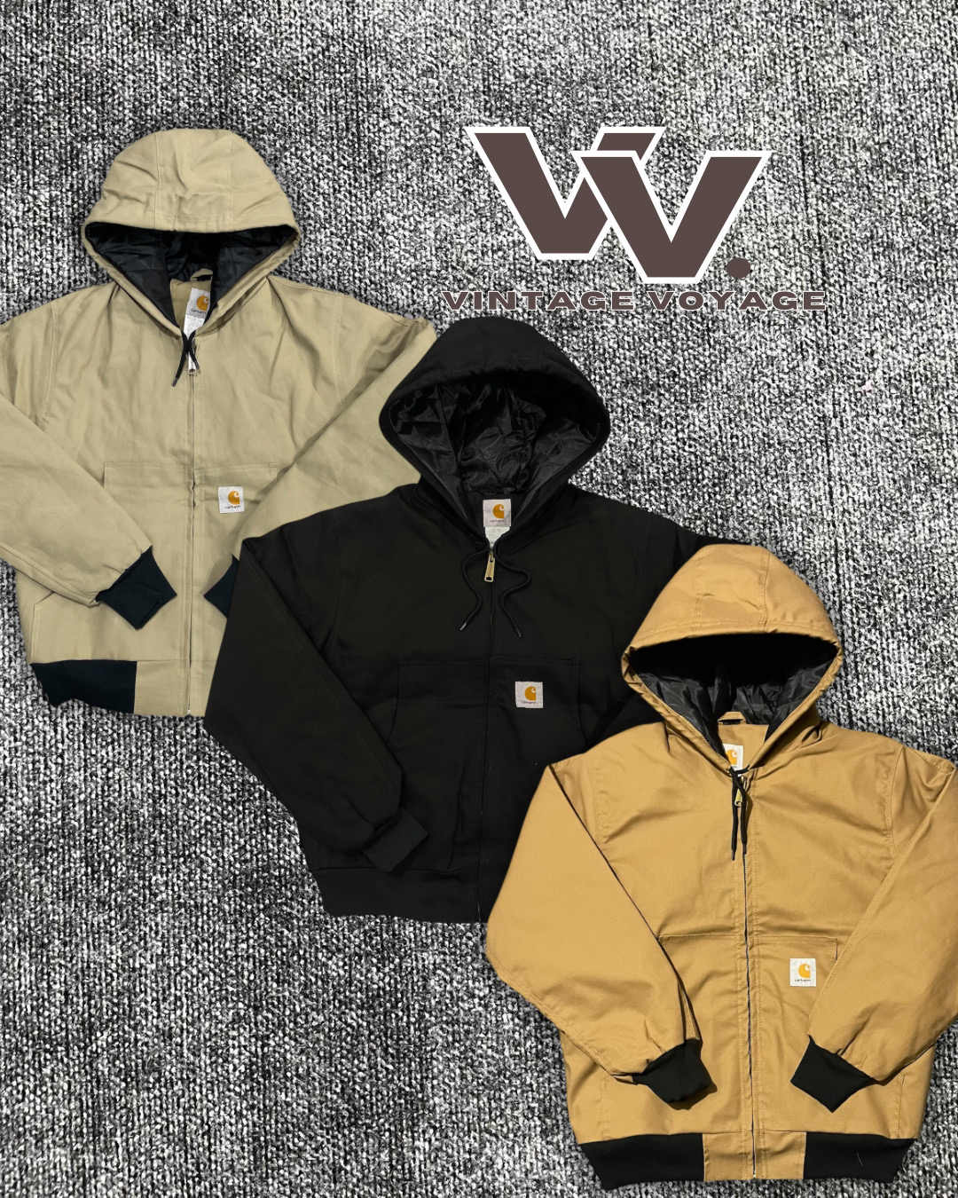 Vestes à capuche en mélange de couleurs relookées Carhartt ~1812025