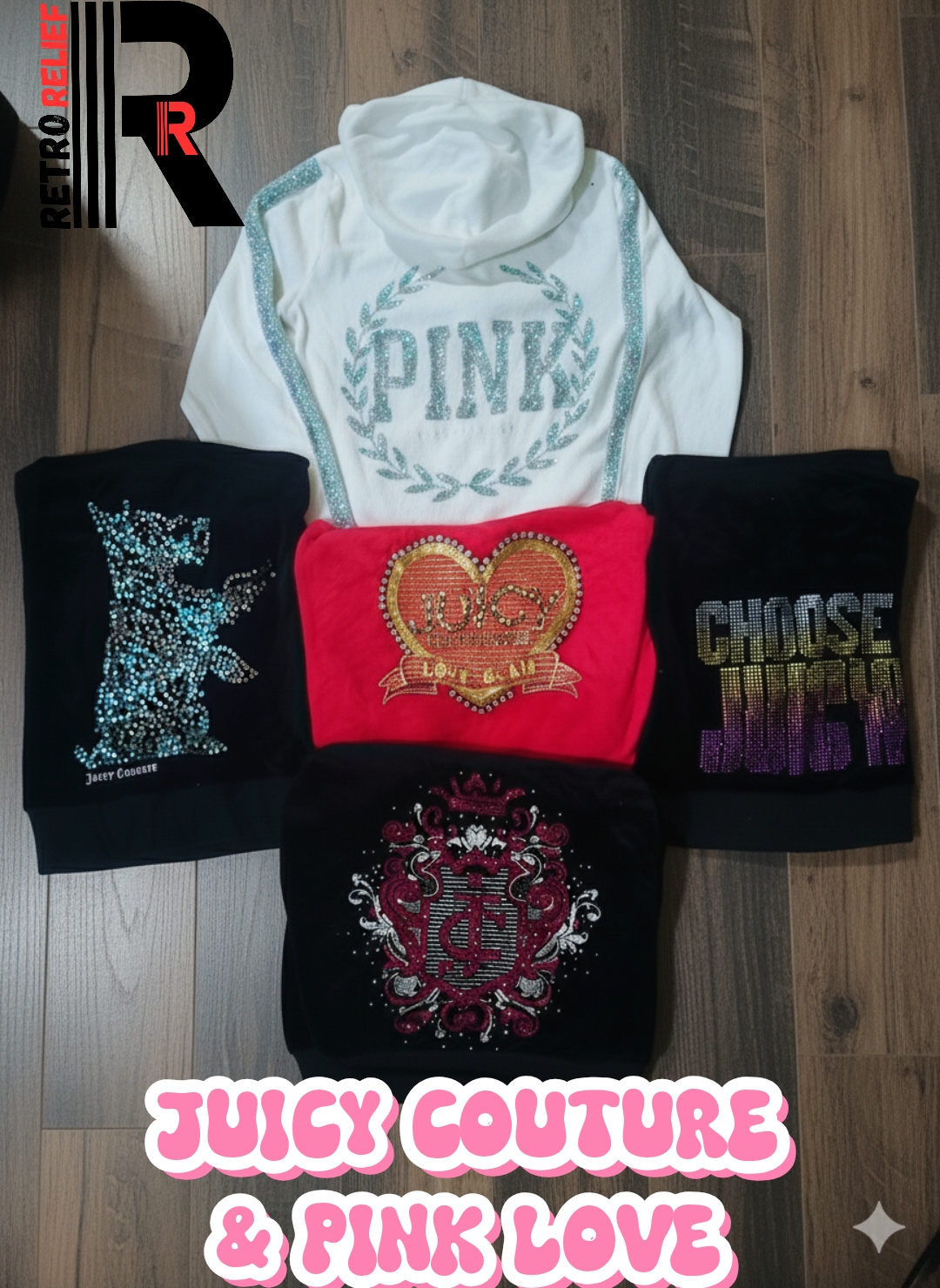 Juicy Couture and Pink Hoodies