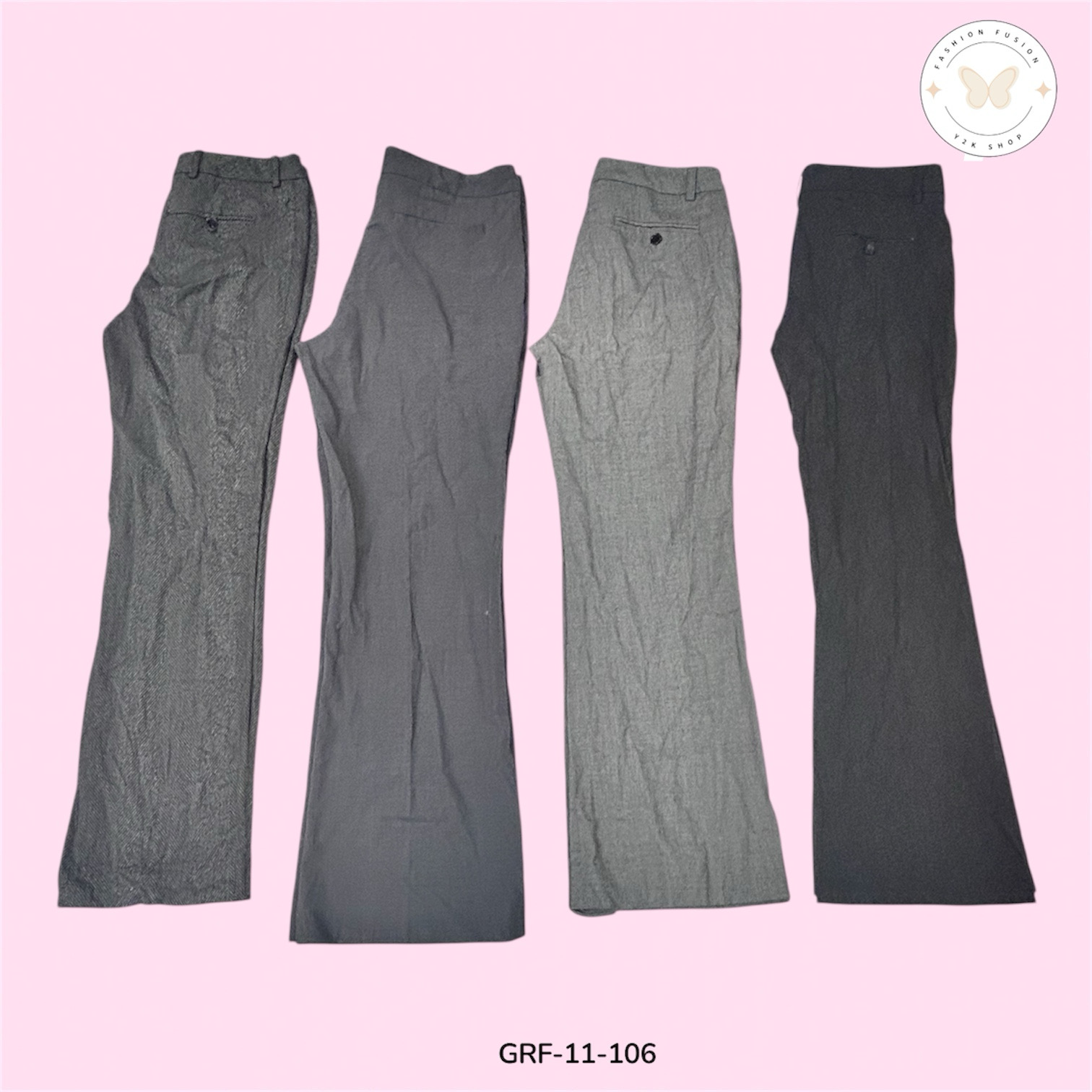 High-Quality Poly Fabric Relaxed Pants (GRF-11-106)