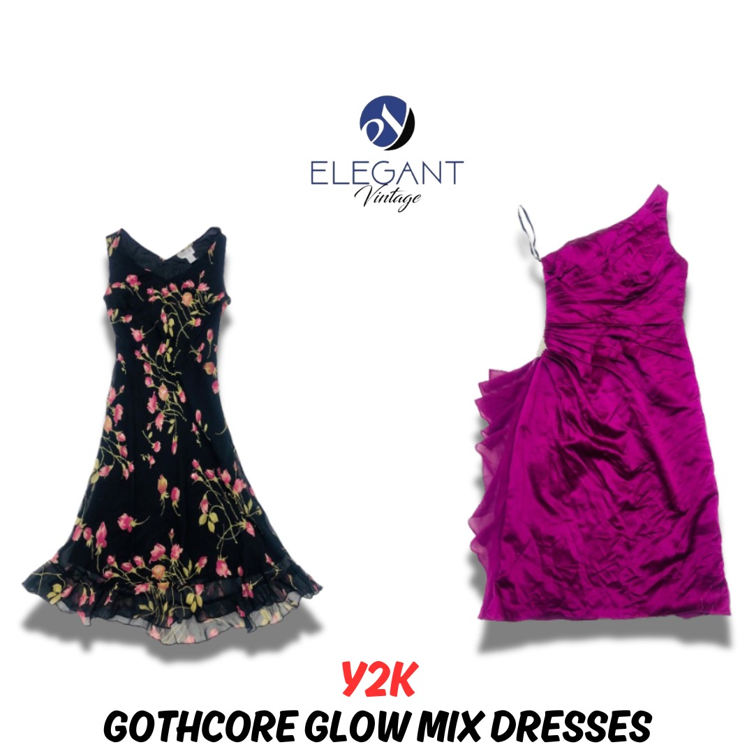 Y2K Gothcore Glow Mix Dresses - EV0653