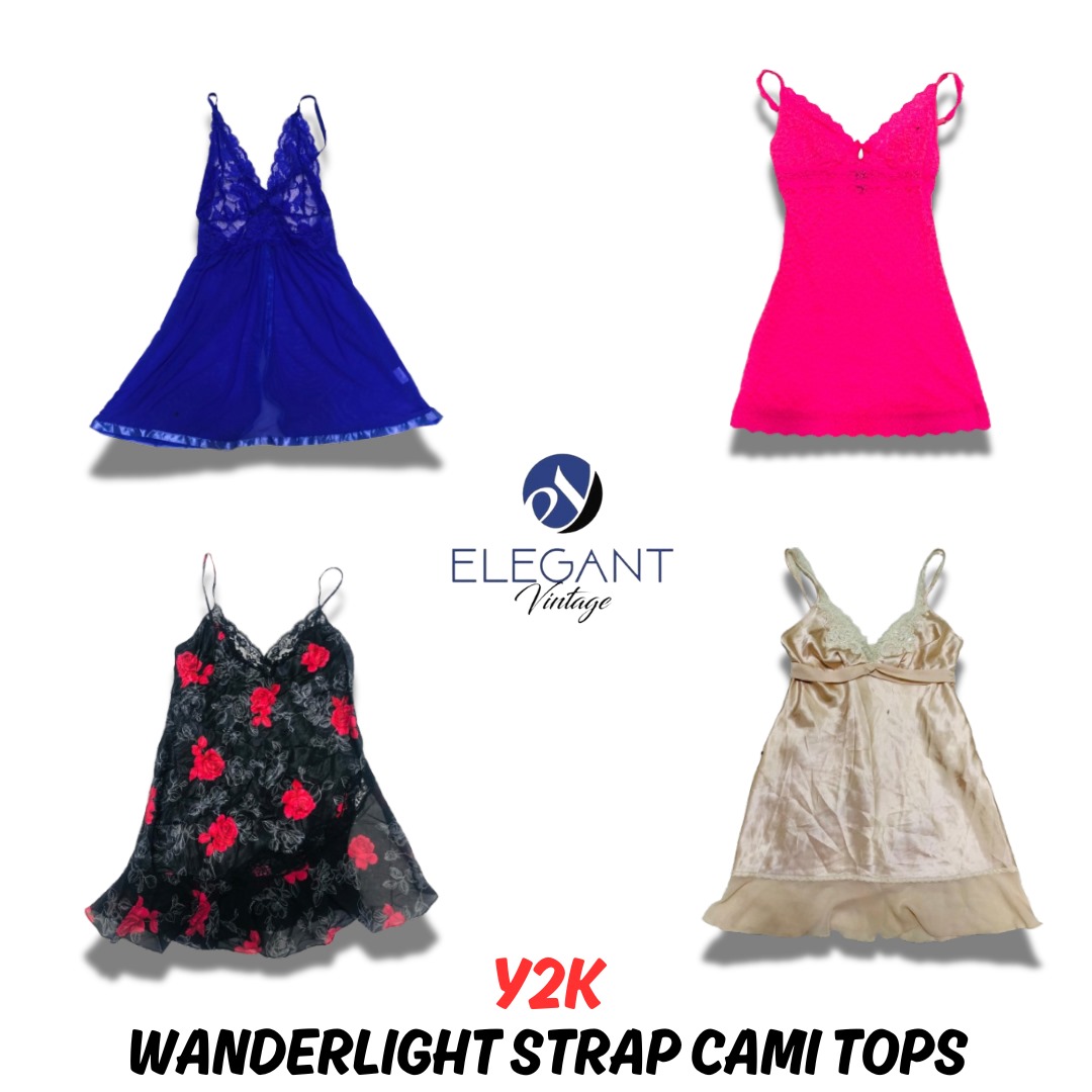 Y2K Wanderlight Strap Cami Tops - EV0669