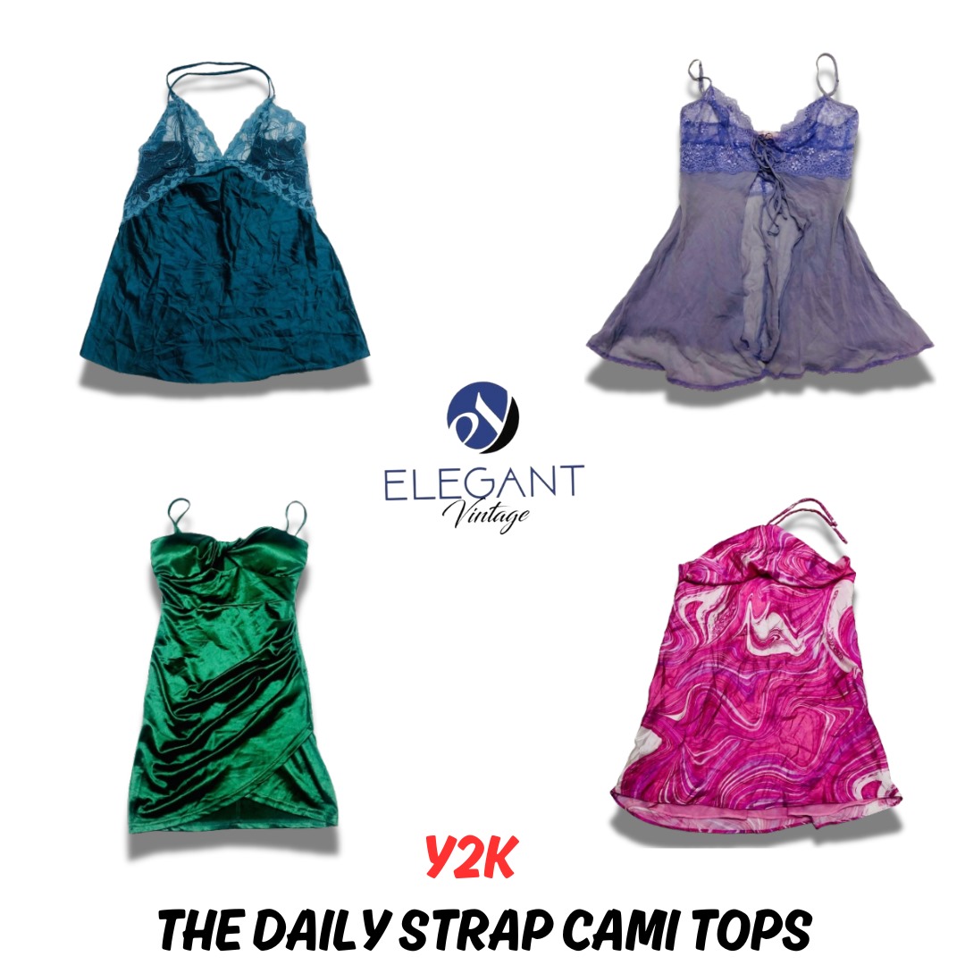 Y2K The Daily Strap Cami Tops - EV0681
