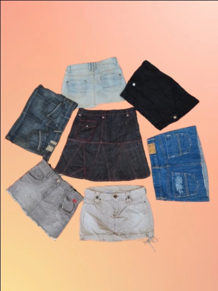 White fox and other mini skirts (MSK-95)