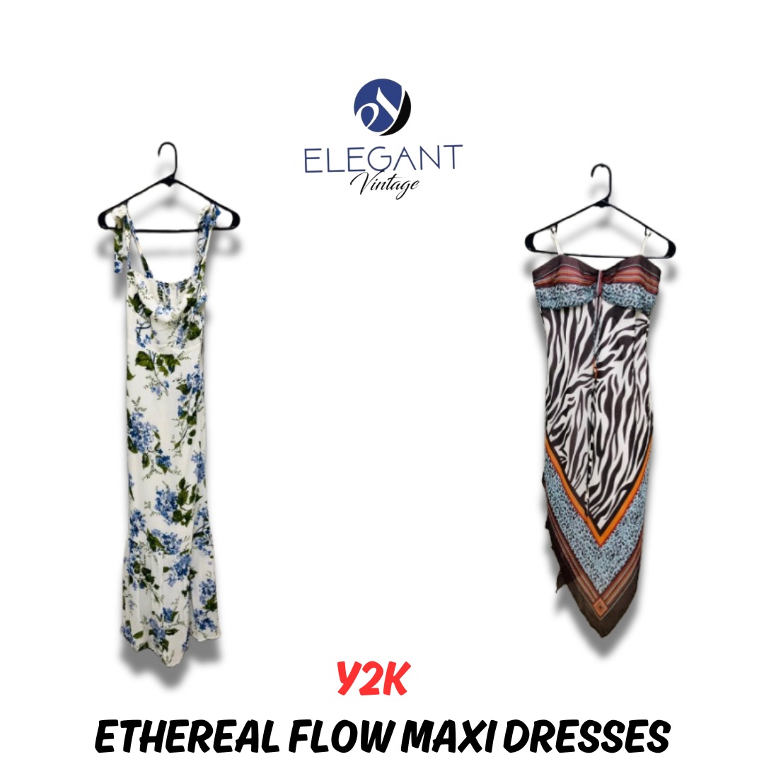 Y2K Ethereal Flow Maxi Dresses - EV0708