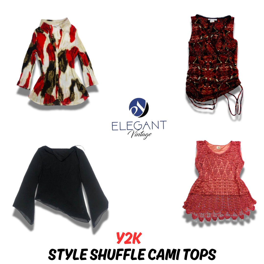 Y2K Style Shuffle Cami Tops - EV0739