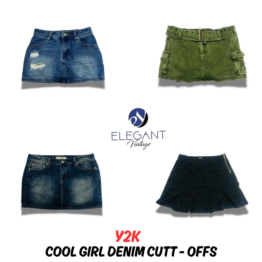 Y2K Cool Girl Denim Cutt-Offs - EV0760