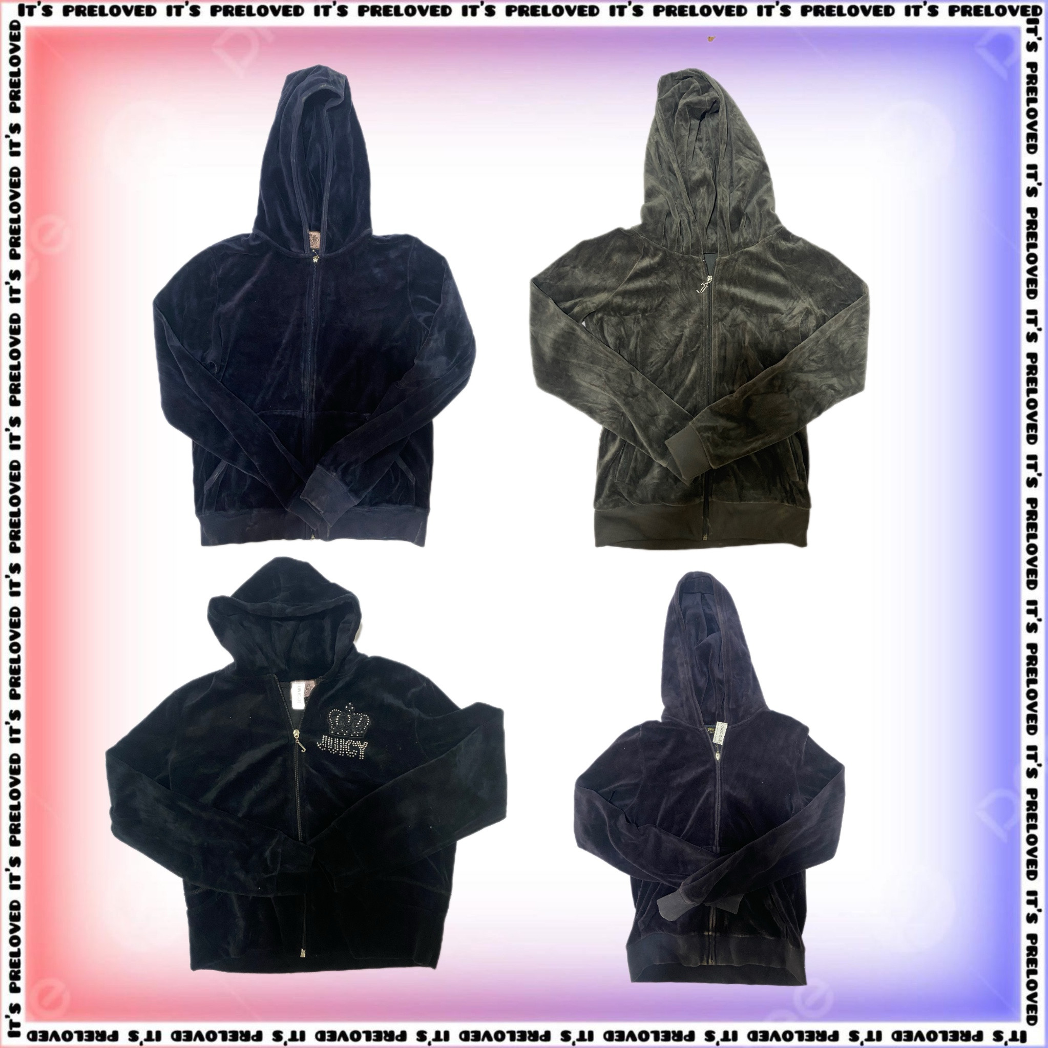 Juicy Bits- Tous les styles de sweats à capuche zippés Juicy Couture (UN-003)