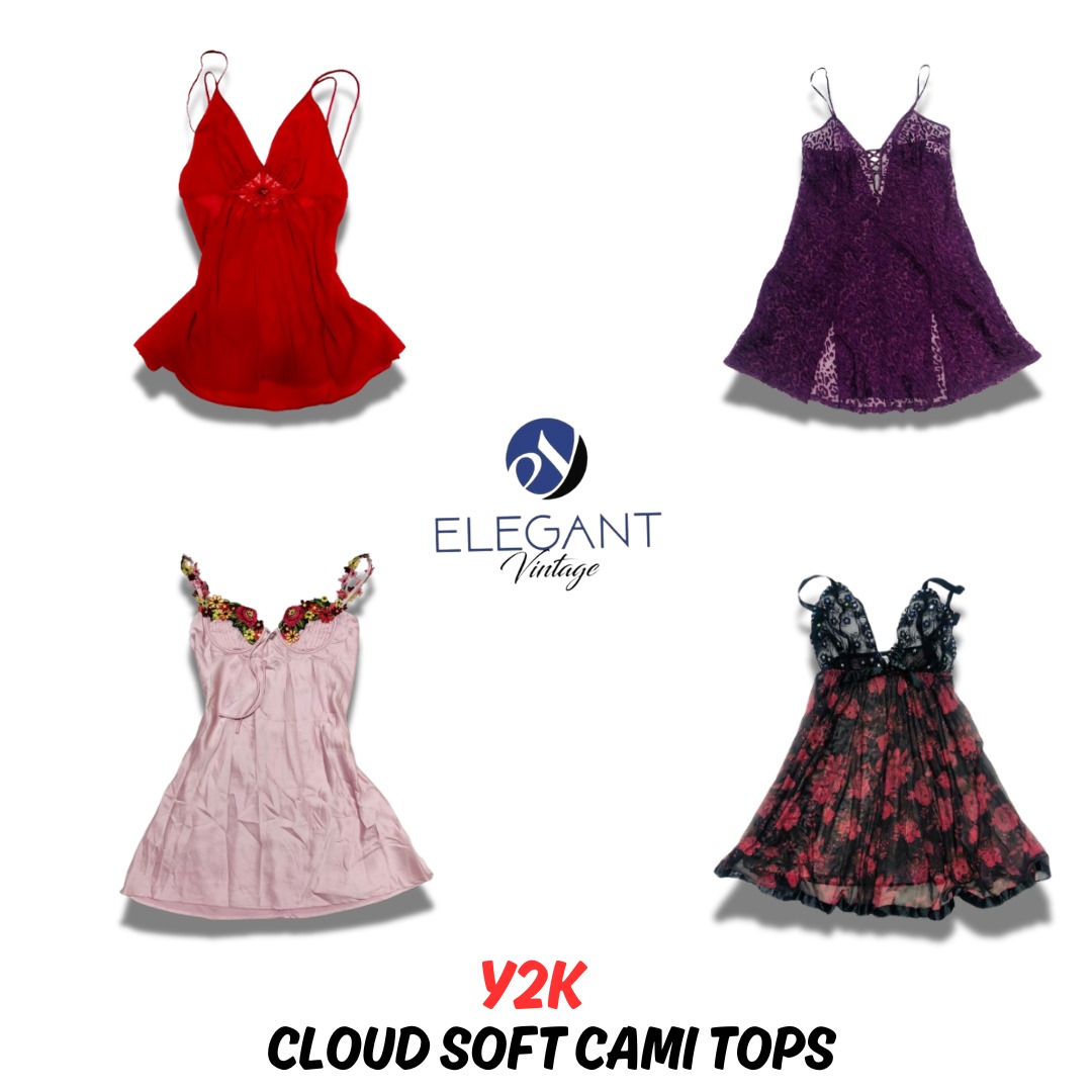 Y2K Cloud Soft Cami Tops - EV0769