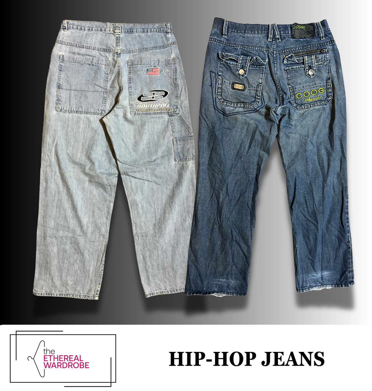 Branded Hip Hop Jeans including Coogi, Southpole and other brands