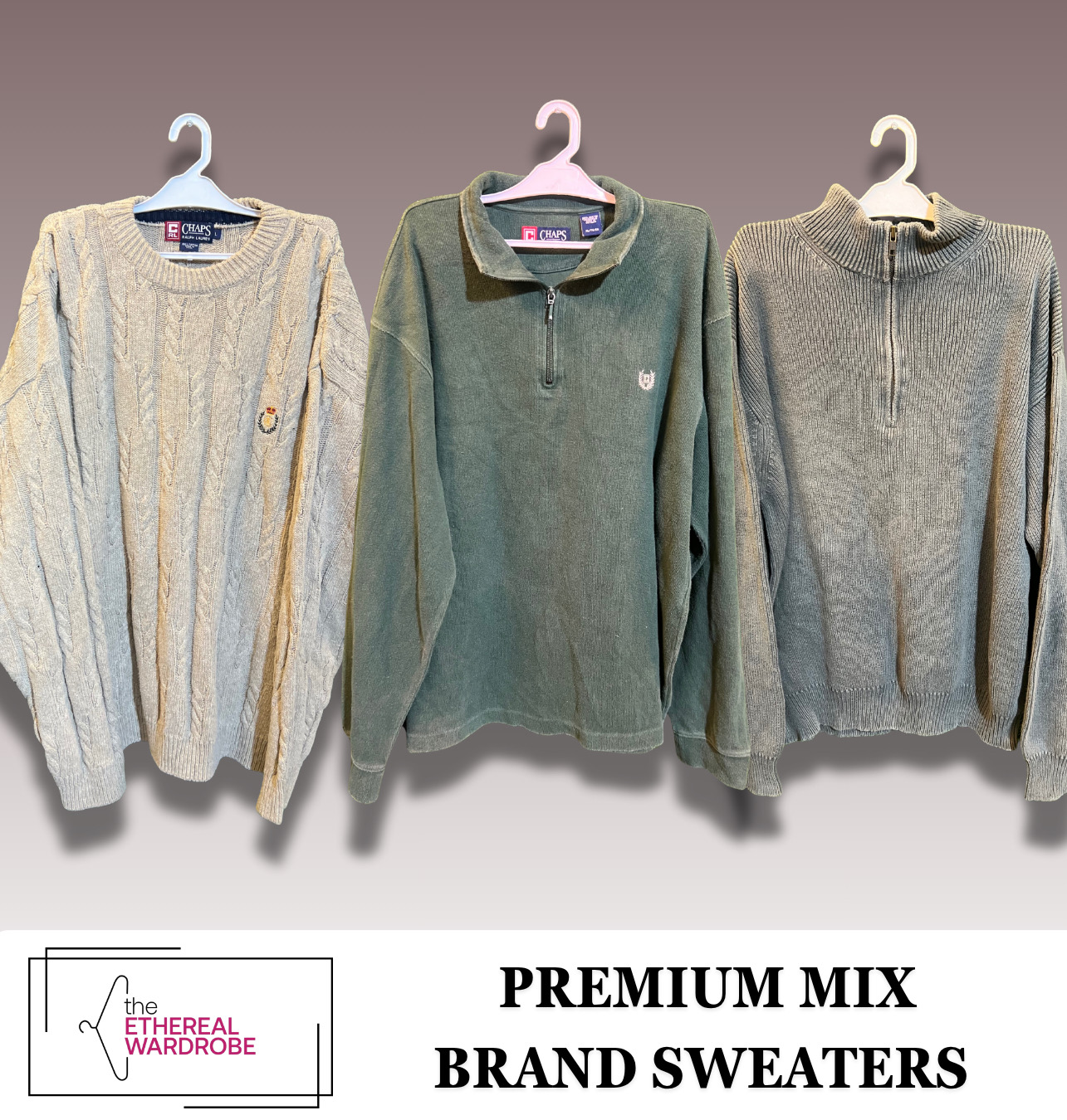 Premium Mix Brand Sweaters 1/4 Zip