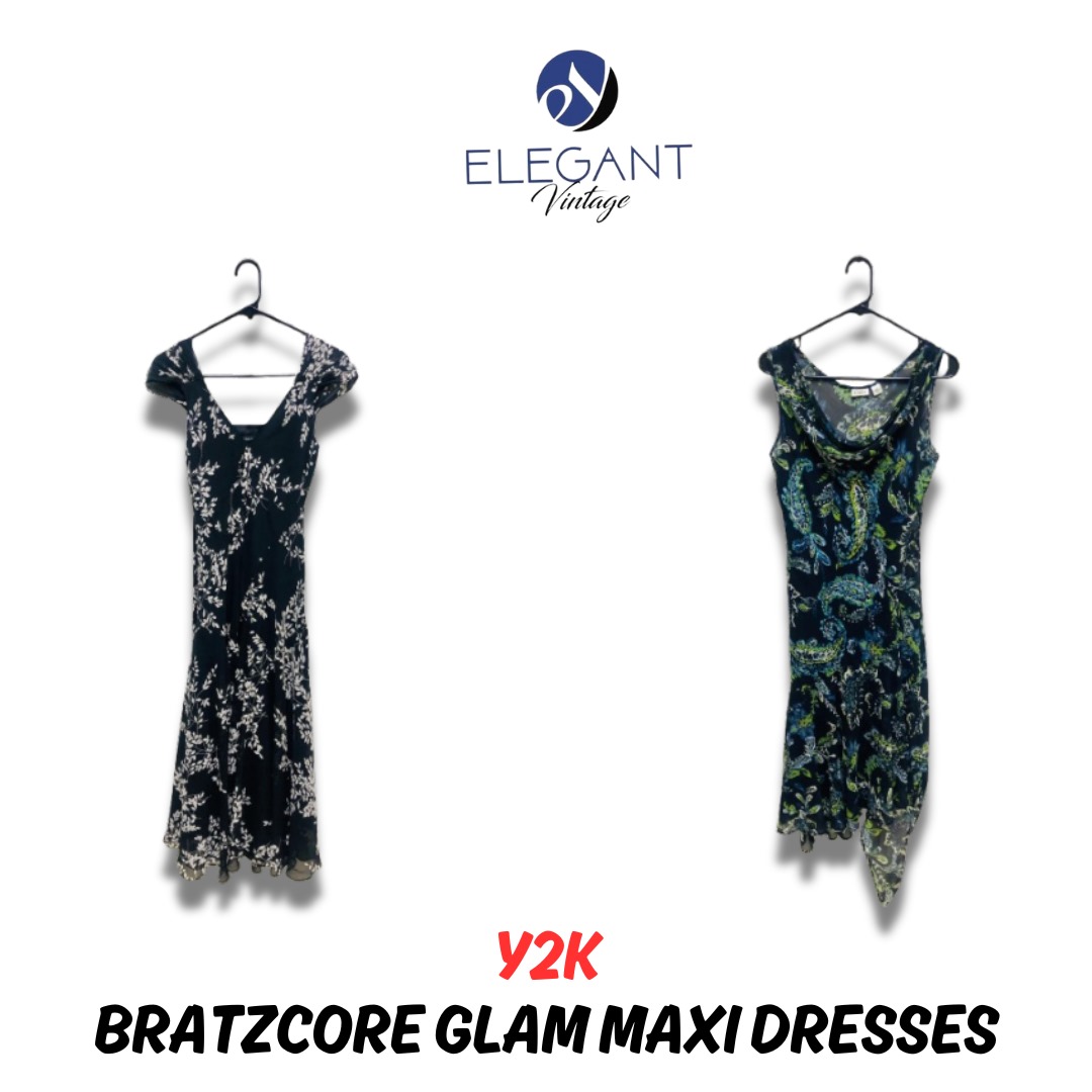 Y2K Bratzcore Glam Maxi Dresses - EV0786