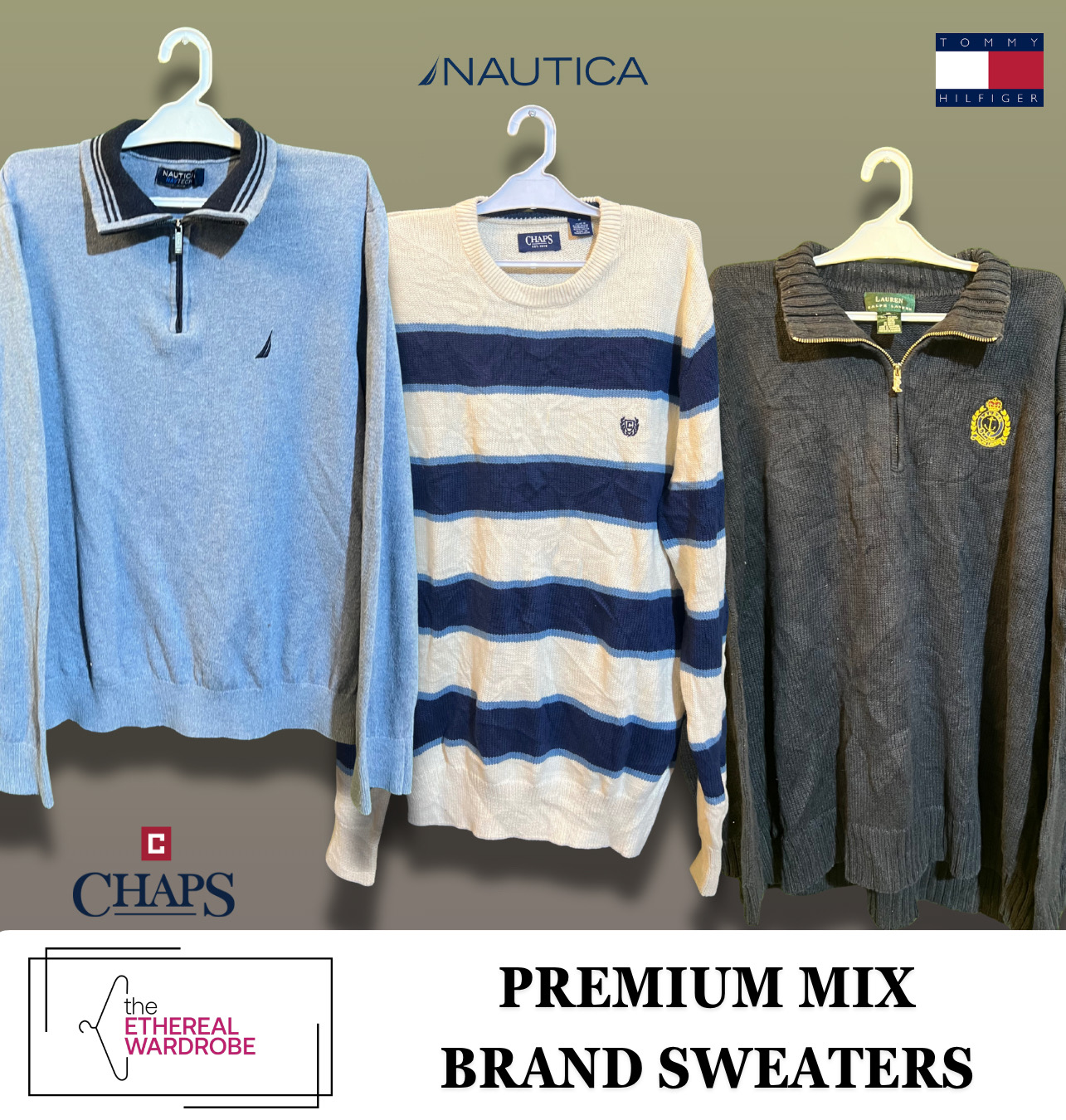 Mix Brand sweaters including 1/4 Zip
