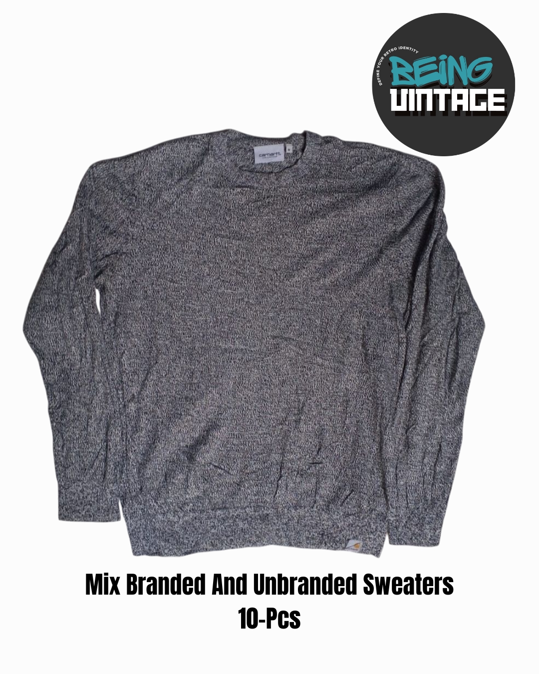 ブランド入りと無ブランドのセーターを混ぜる