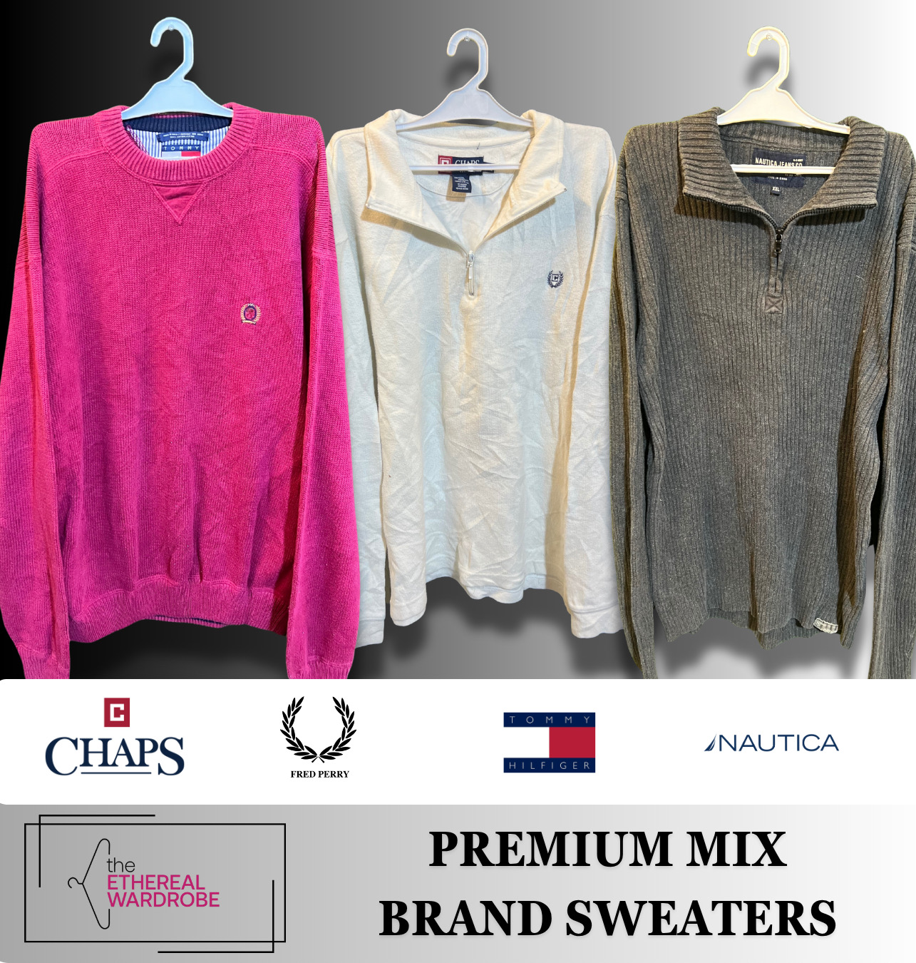 Premium Mix Brand sweaters including 1/4 Zip