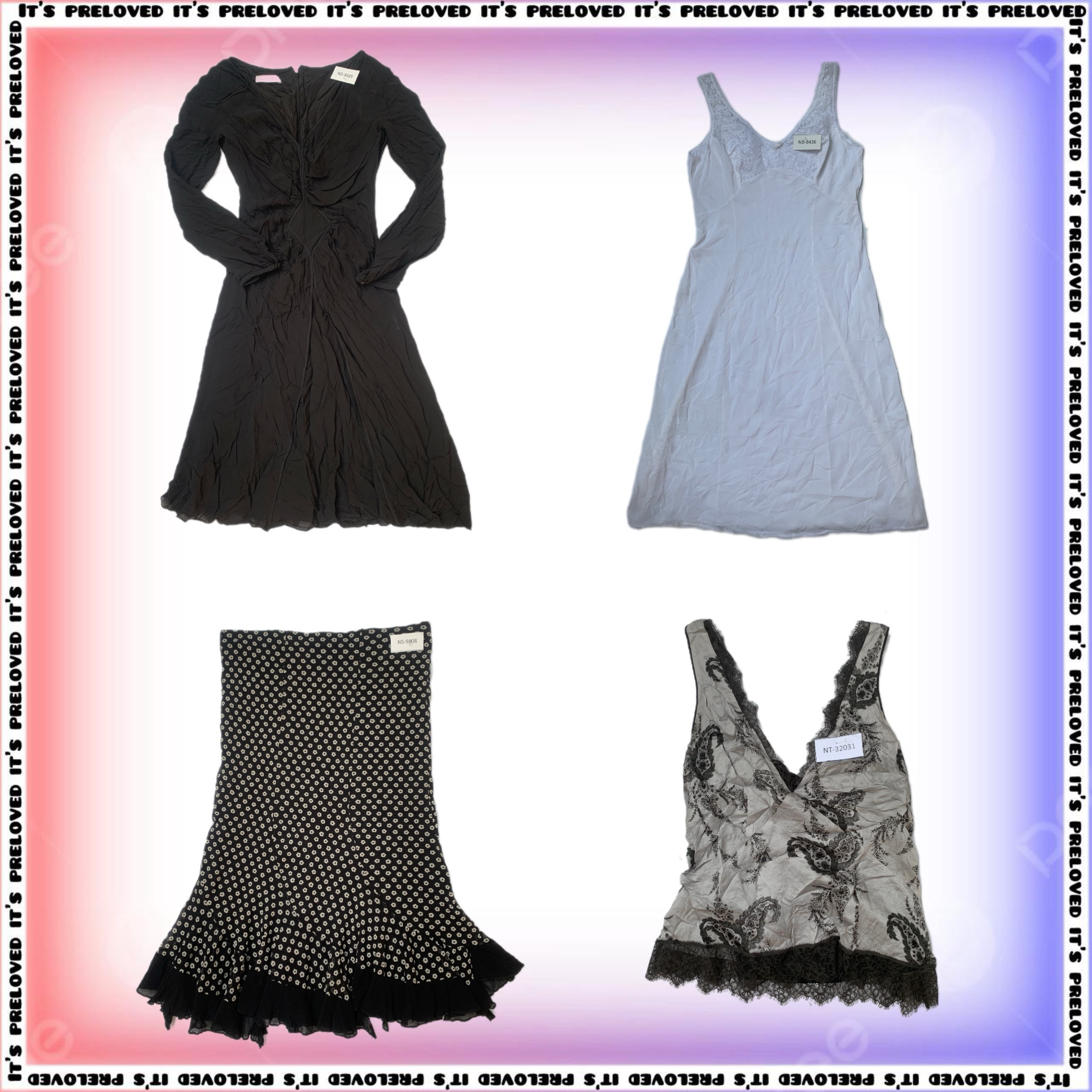 Office Monochrome Edit - Tops, Dresses, Skirts SS-(1614)