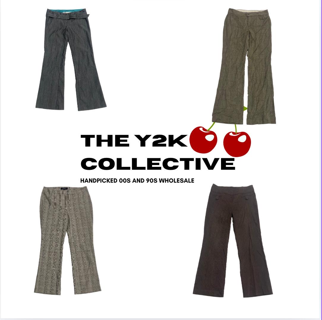 Y2K NYC Vibe Officecore Pantalons Sur-mesure Bundle (TYC19)