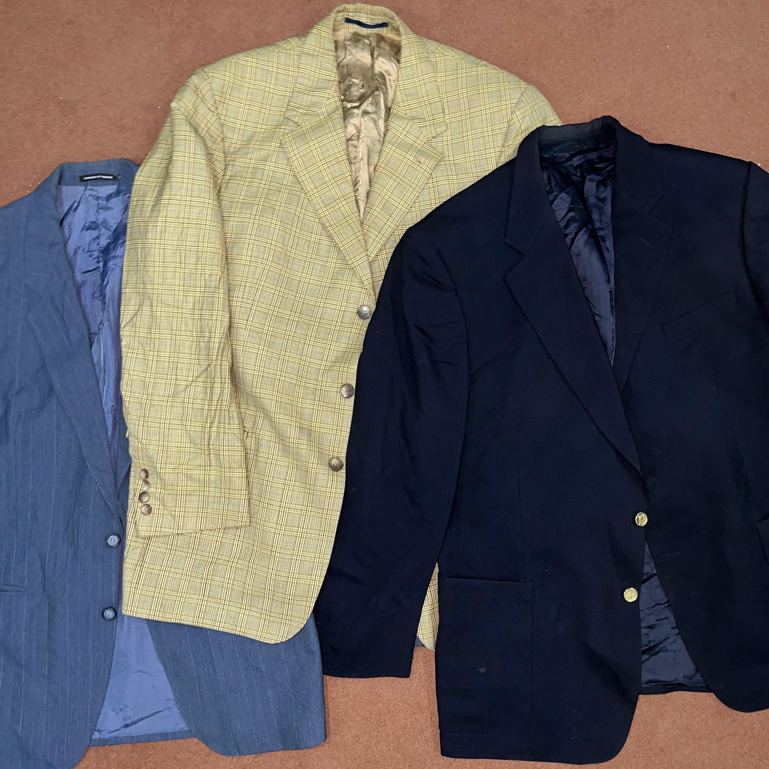 (HR14) Blazers de marque Burberry, Armani, YSL