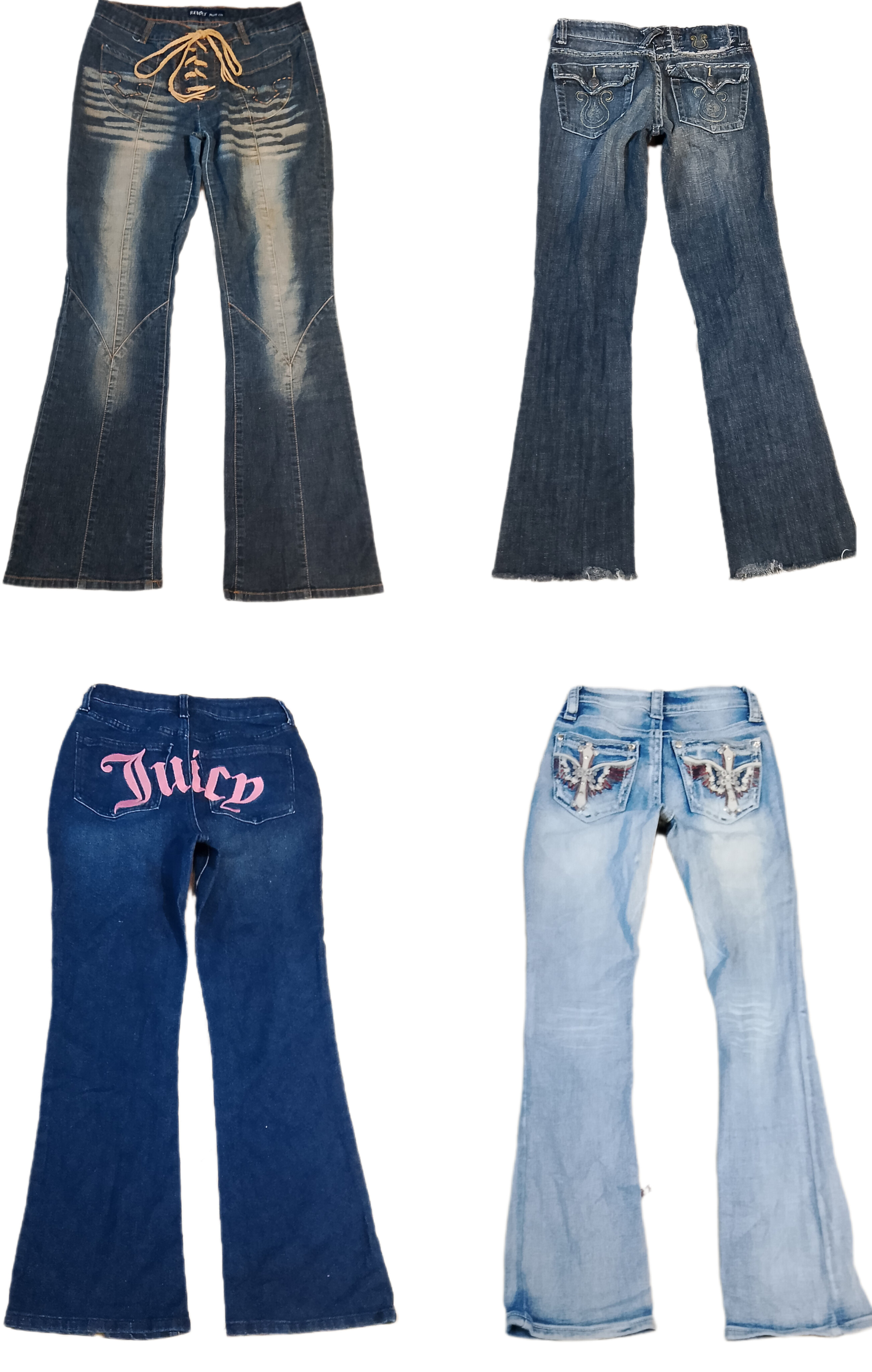 Awesome Jeans (brands) Juicy Couture, wallflower, etc