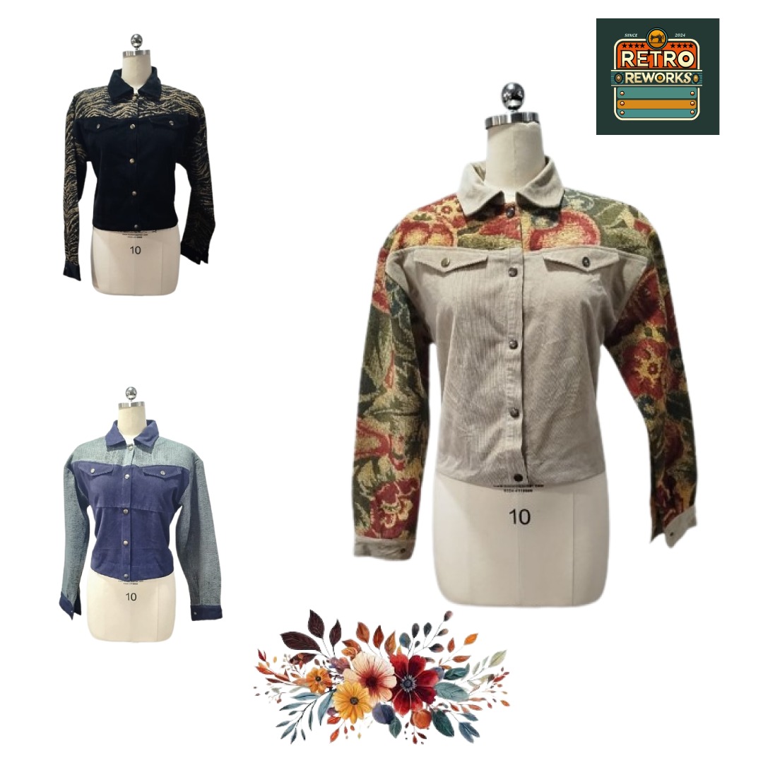 SS25 Upcycled Curtain Tapestry & Corduroy Jackets