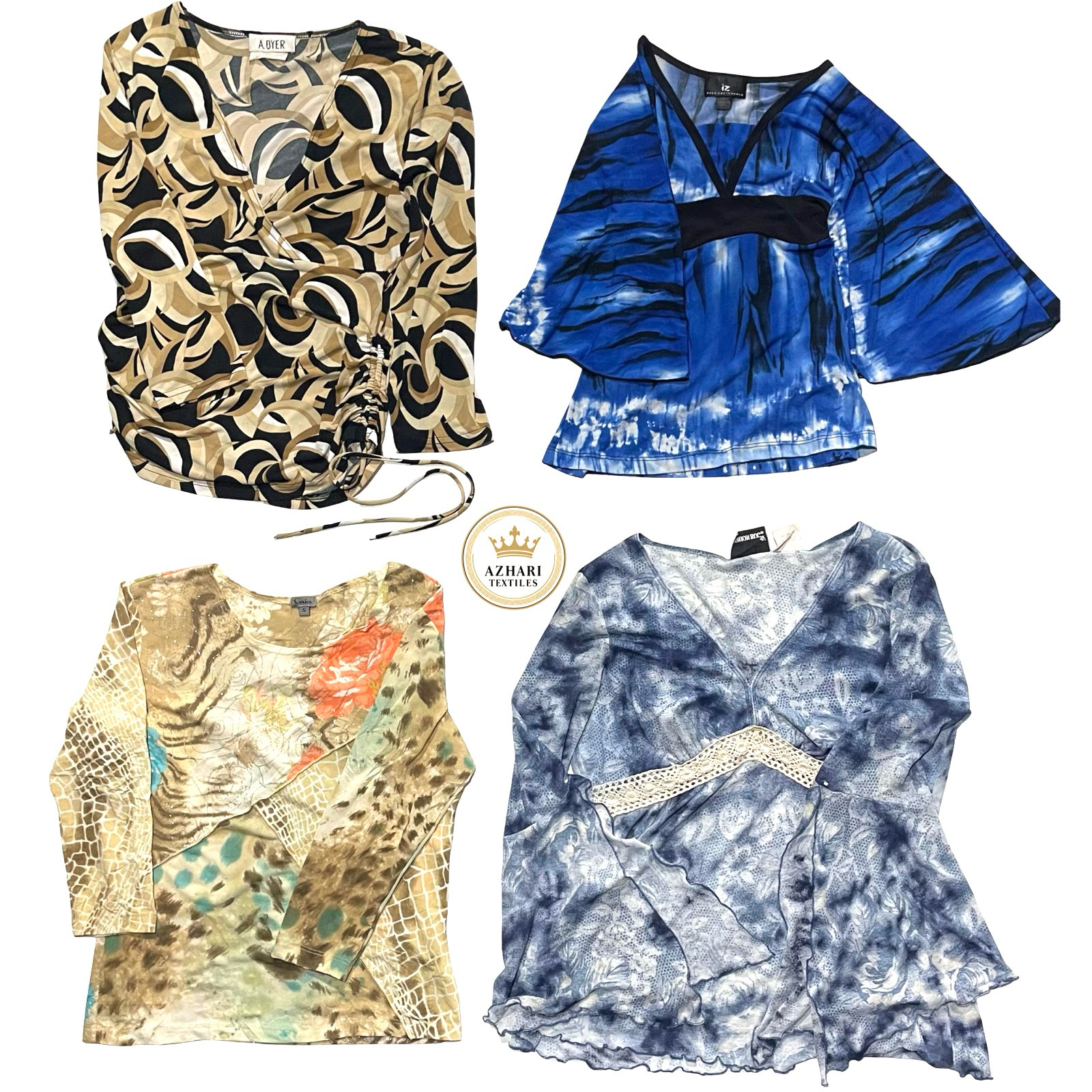 Y2K Shiny Ruffles Long sleeves tops AT 139