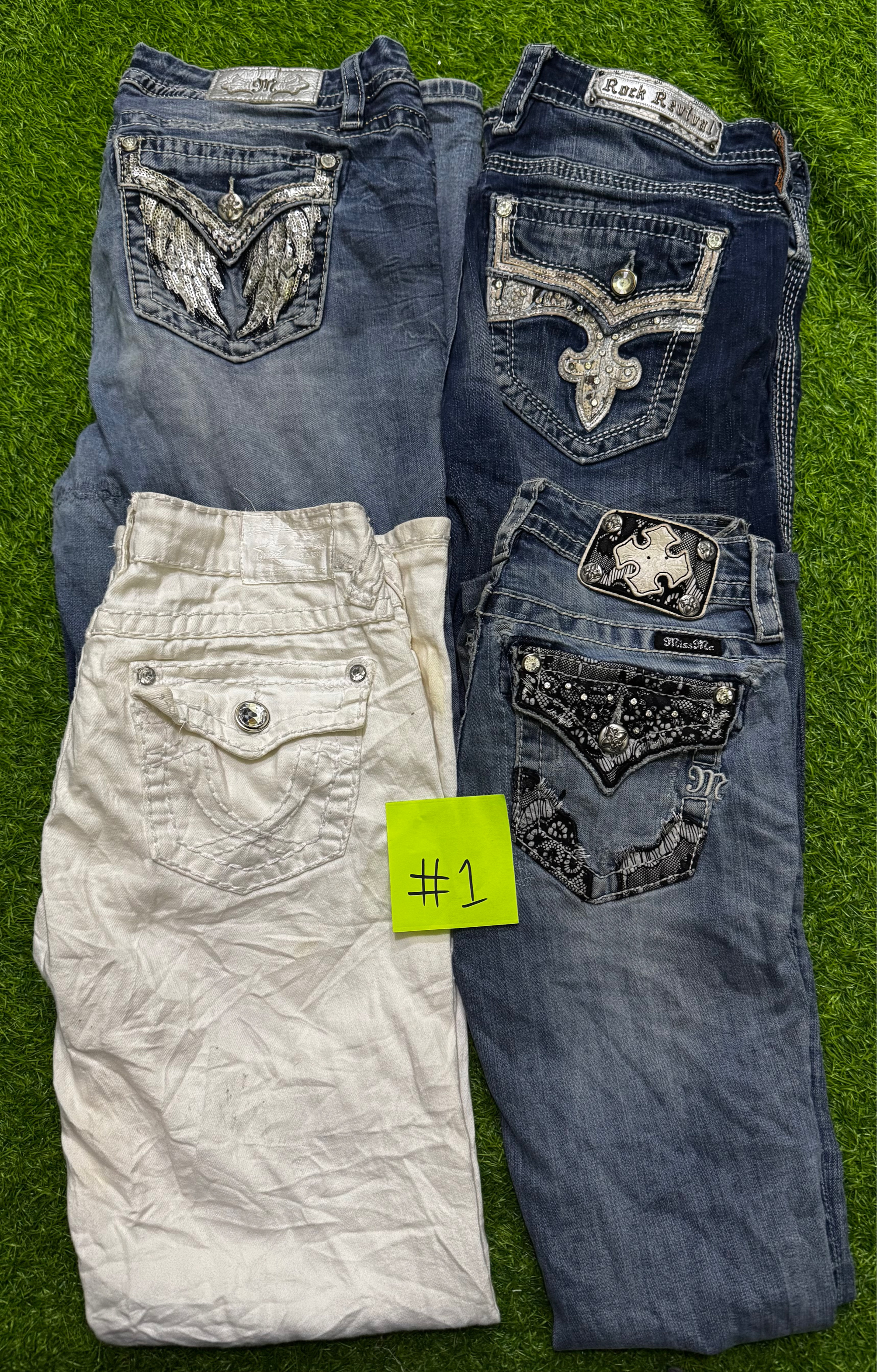 Miss me true religion and rock revival  jeans