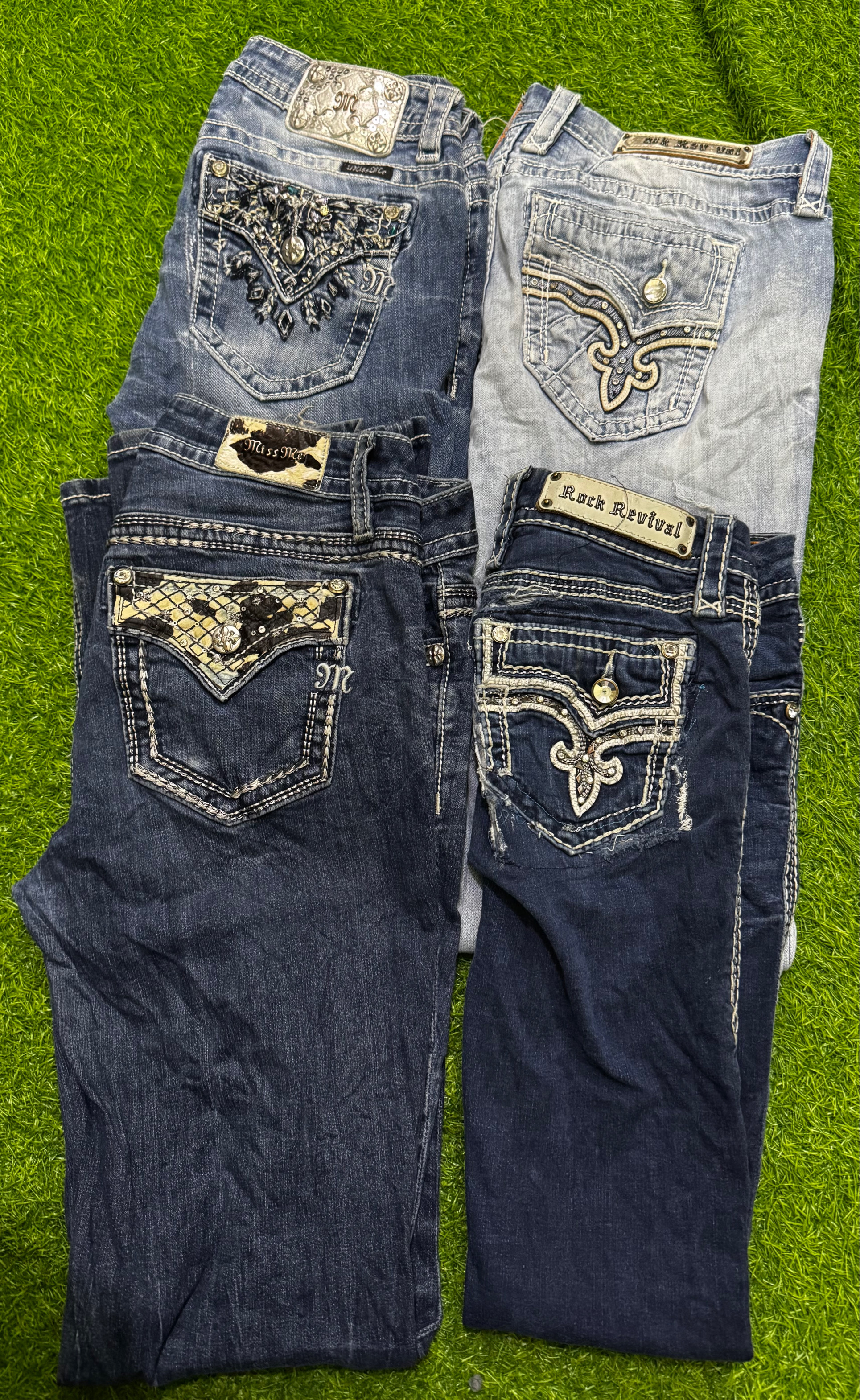 Miss me true religion and rock revival  jeans