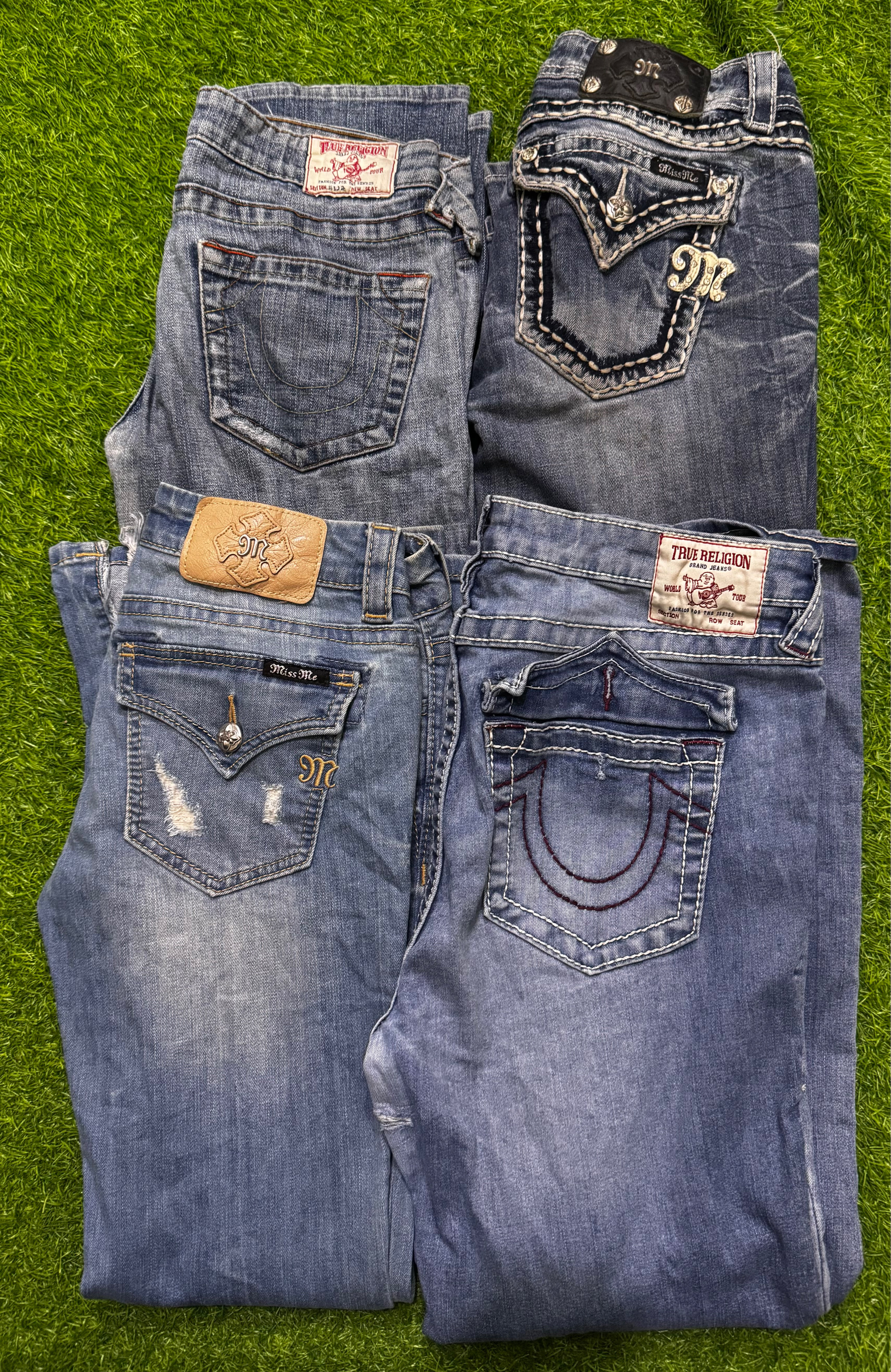 Miss me true religion and rock revival  jeans