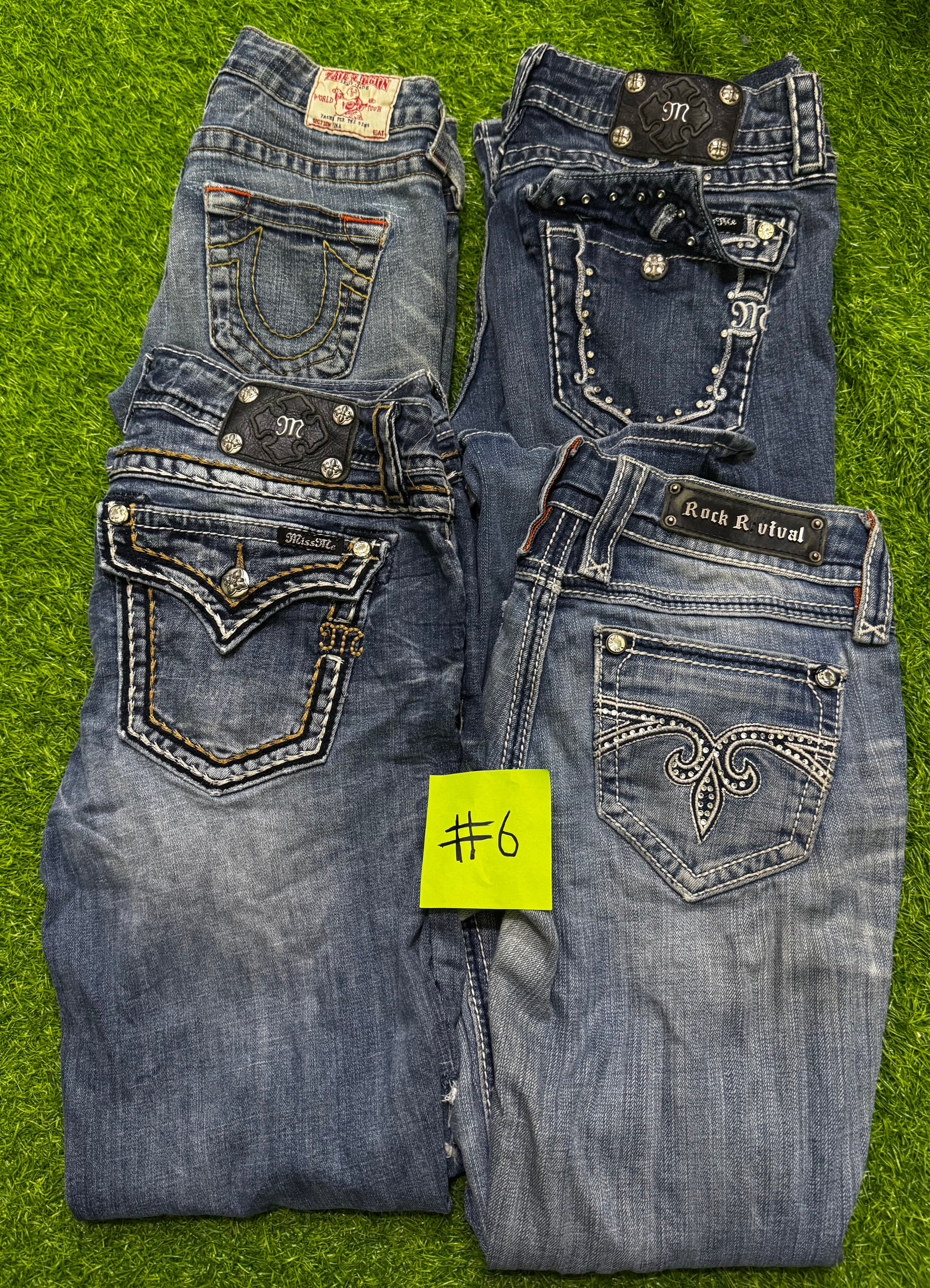 Miss me true religion and rock revival  jeans