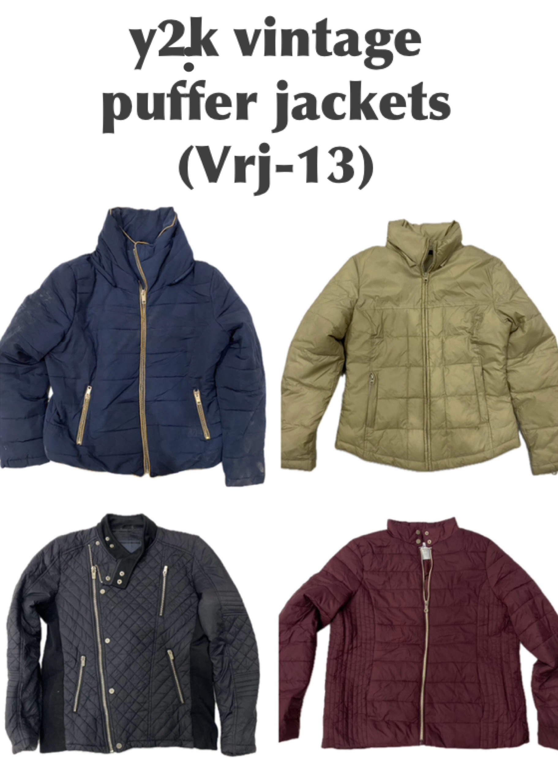 Y2K Vintage Puffer Jackets Bundle (VRJ-13) - Cropp..
