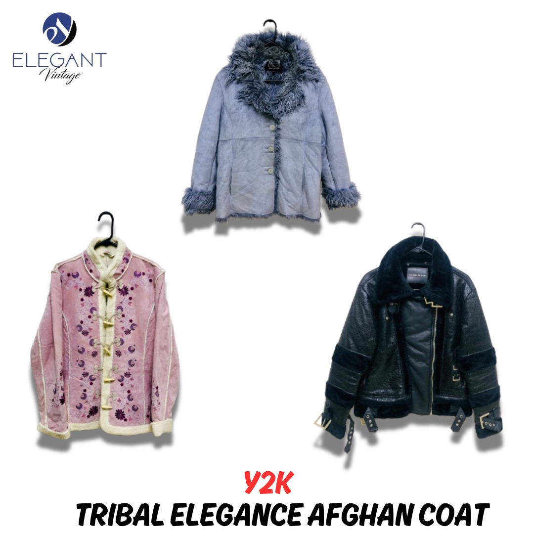 Y2Kトライバルエレガンスアフガンコート - EV0956