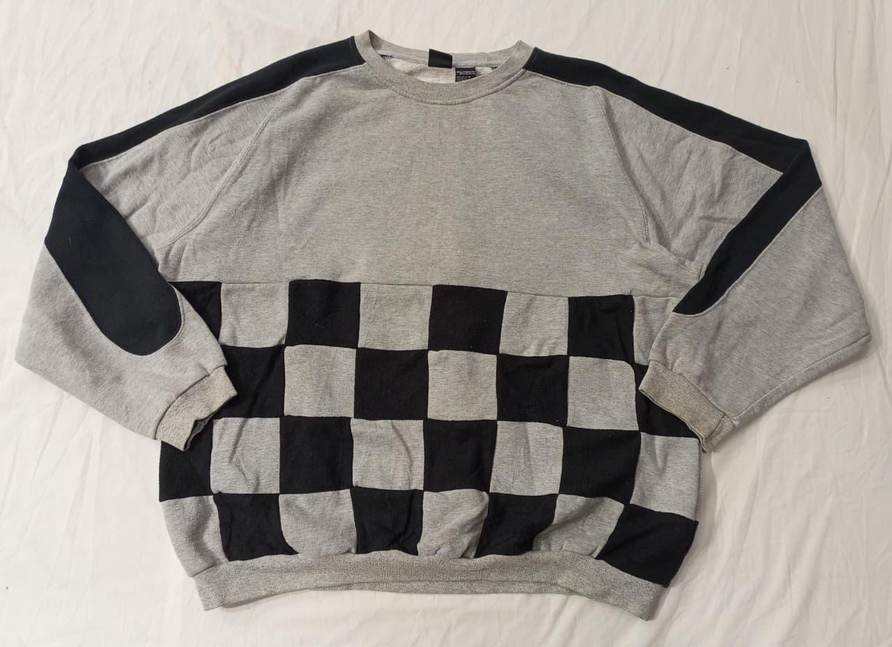 CR776 Upcycled Checkerboard Sweatshirt