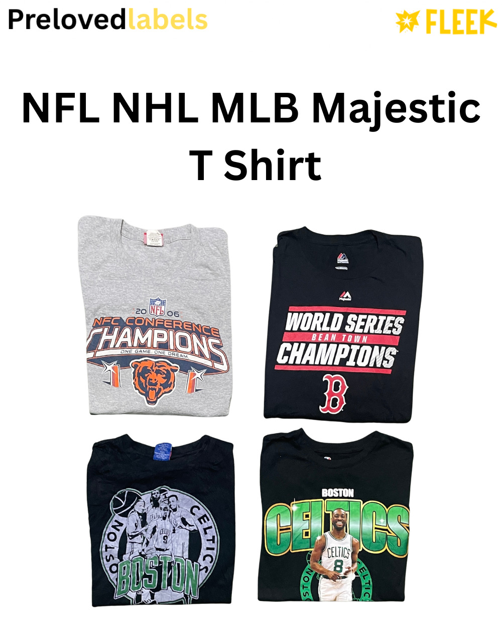 NFL NHL MLB Majestic T Shirt (Wcv: 1249)