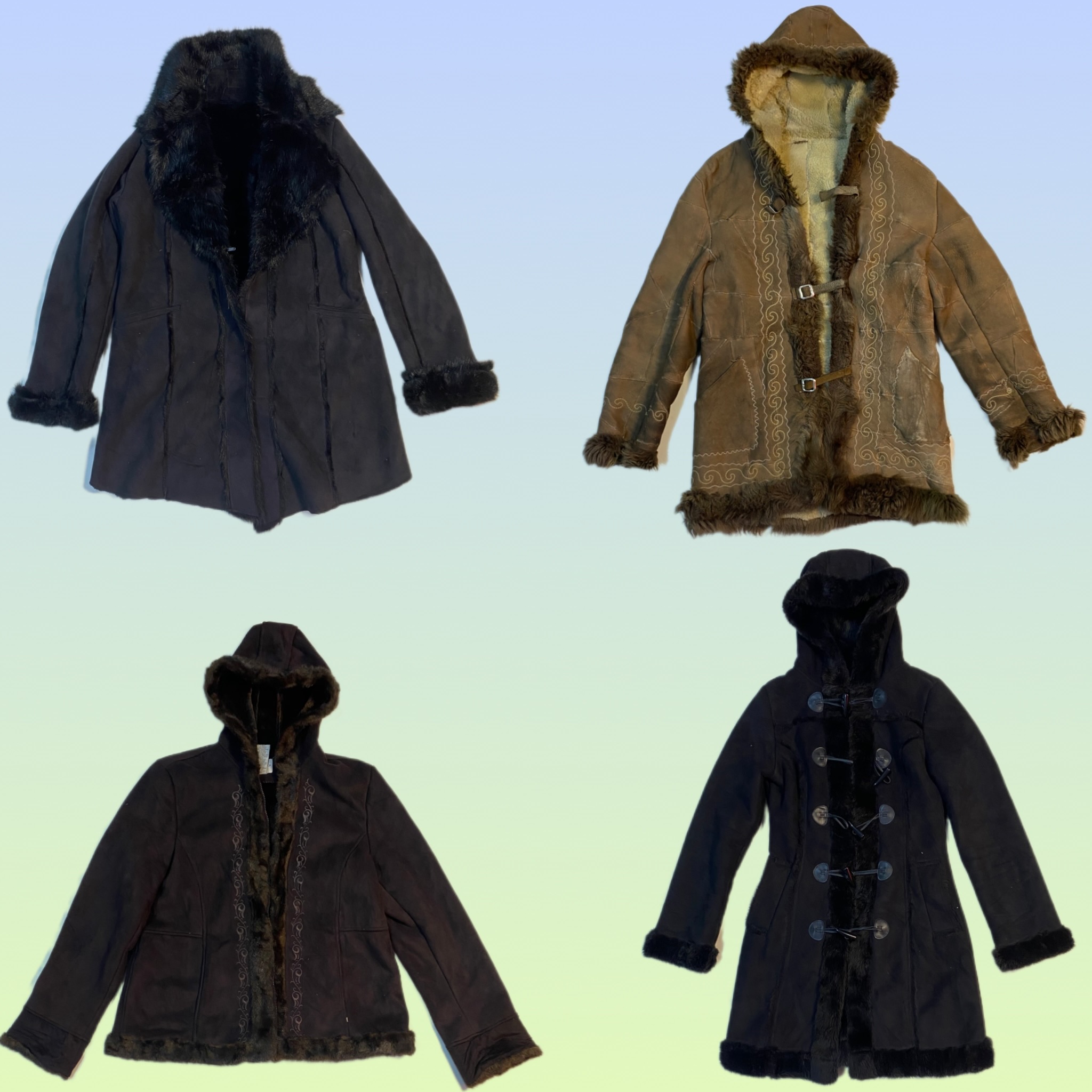 Y2K Paris Hilton vibe Afghan Coat (TS-1530)