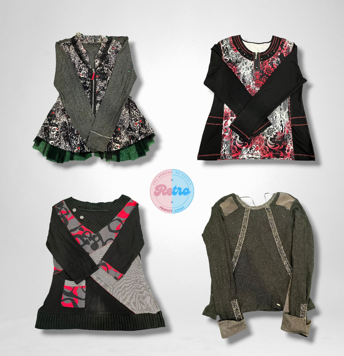 gothic grunge y2k tops (E)