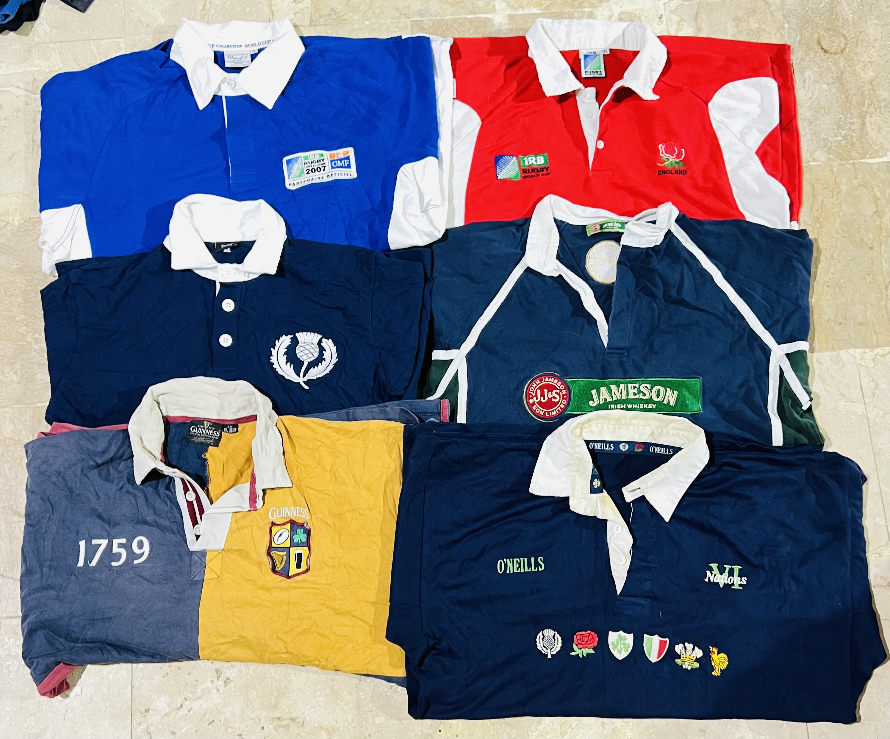 ミックスヴィンテージクラブリグビーシャツバンドル91