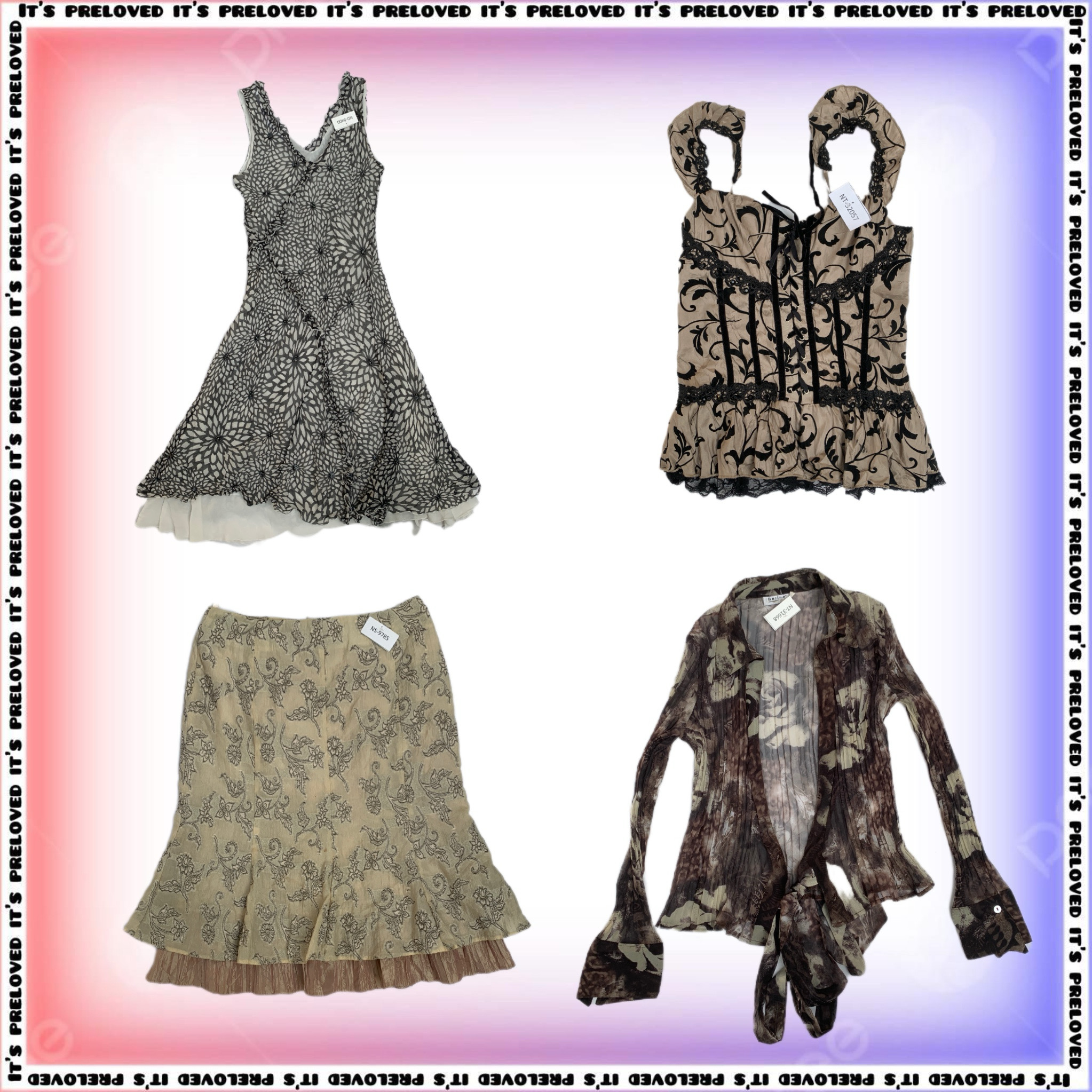 Romantic Academia Coded - Tops, Dresses, skirts SS-(1618)