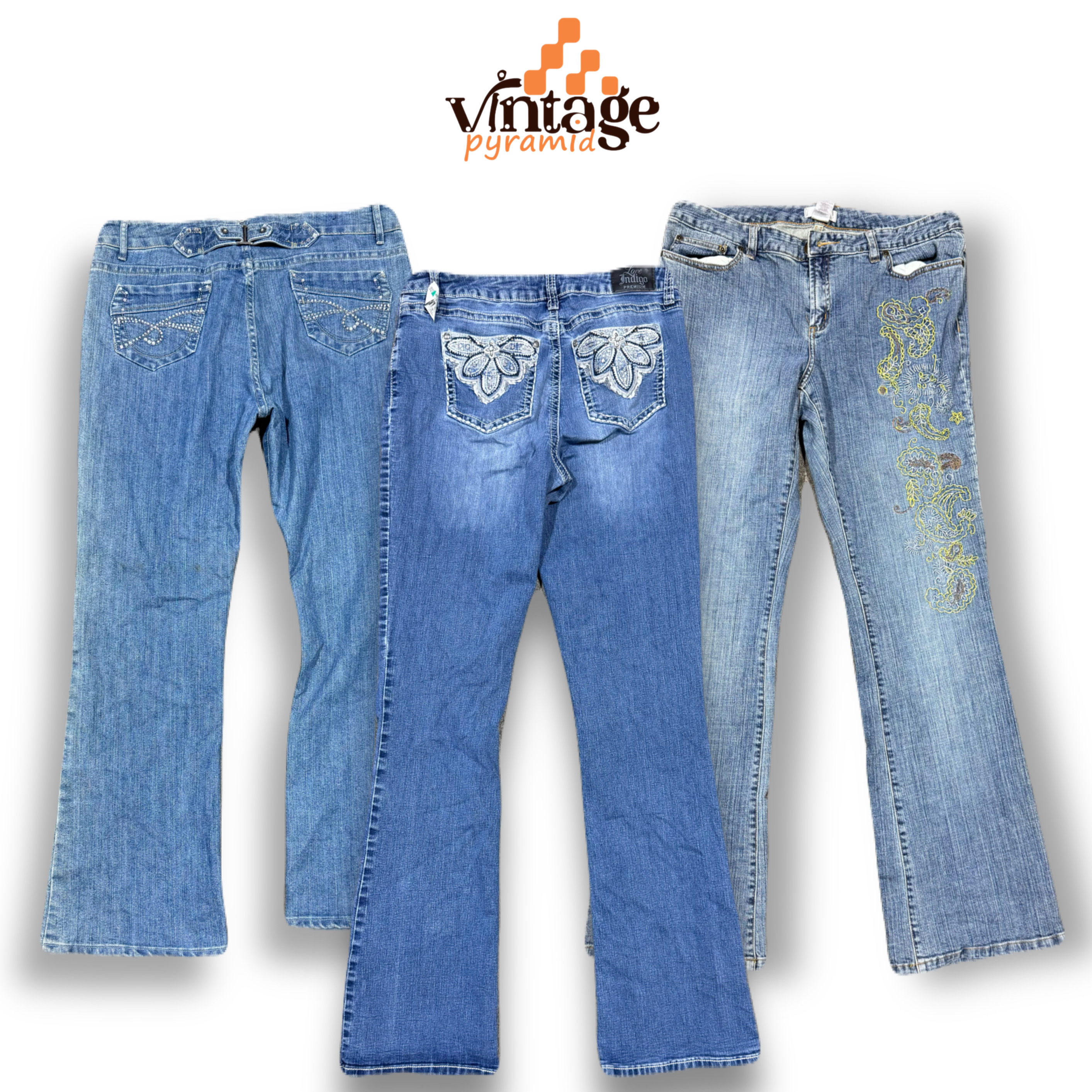 Jean bootcut orné VPX417 Y2K flared
