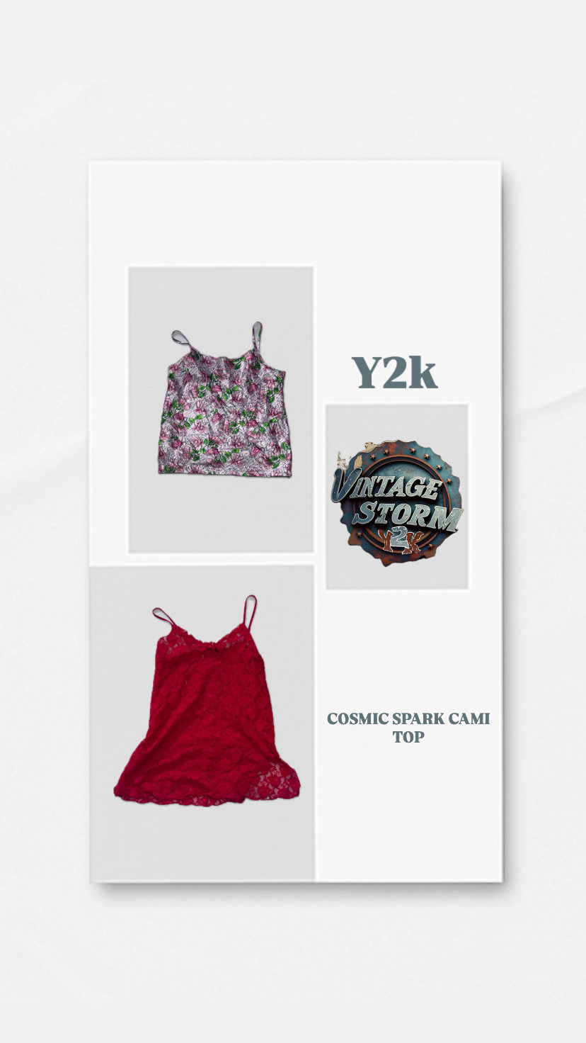 Y2k Cosmic Spark Cami Top